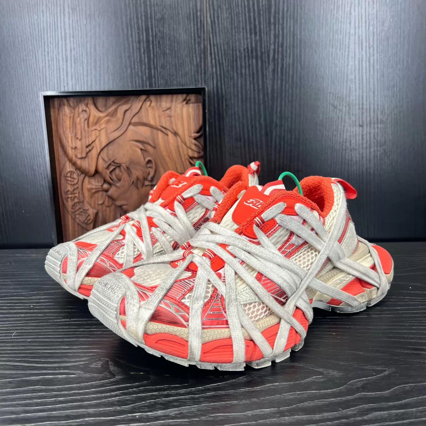 Balenciaga Balenciaga 3XL Crazy Strap Red 38 Worn Once Size US 7.5 / IT 37.5 - 1 Thumbnail