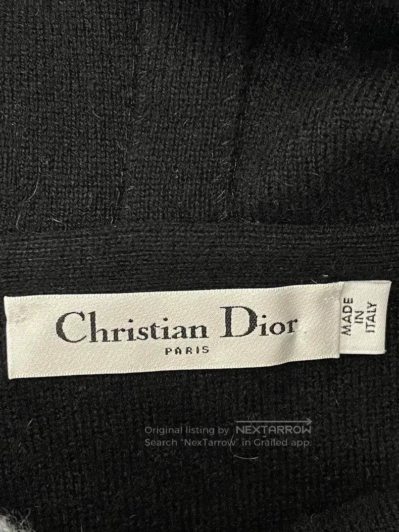 Dior Dior Blue hooded letter 8-character cashmere sweater Size XS / US 0-2 / IT 36-38 - 4 Thumbnail