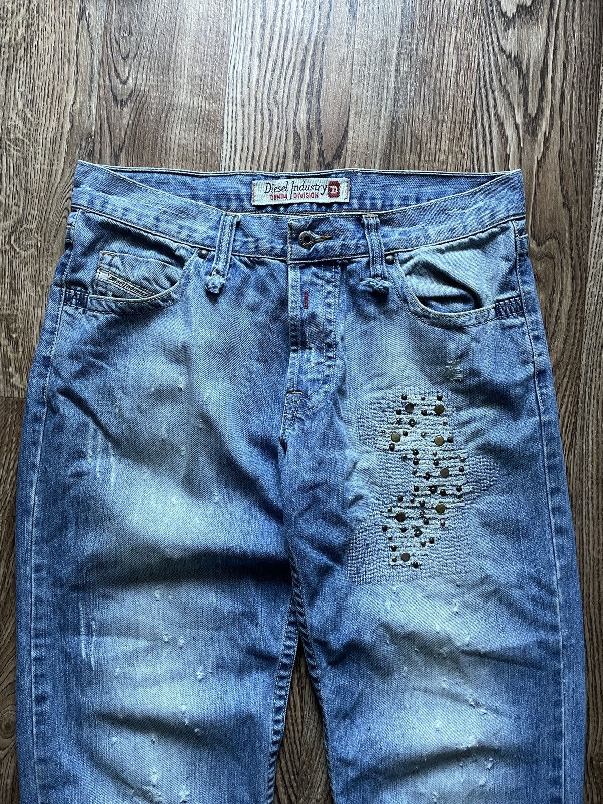 Diesel VTG HYSTERIC GLAMOUR STYLE WASHED DIESEL JEANS 90s Size US 34 / EU 50 - 6 Thumbnail