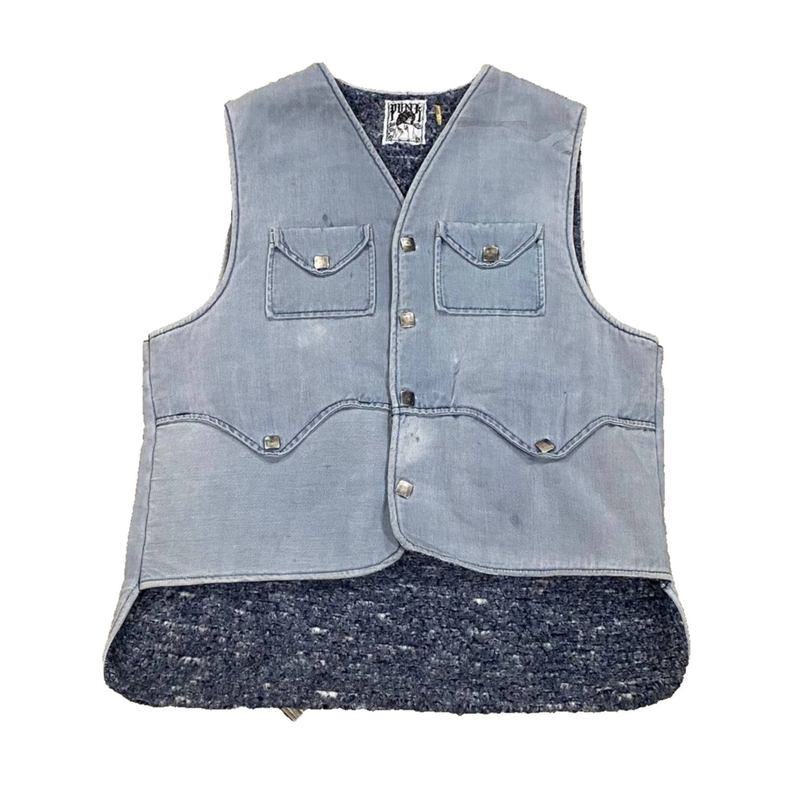 Other PUNK LA Anarchy Hunting Denim Insulation Vest Workwear sz M Size US M / EU 48-50 / 2 - 2 Thumbnail