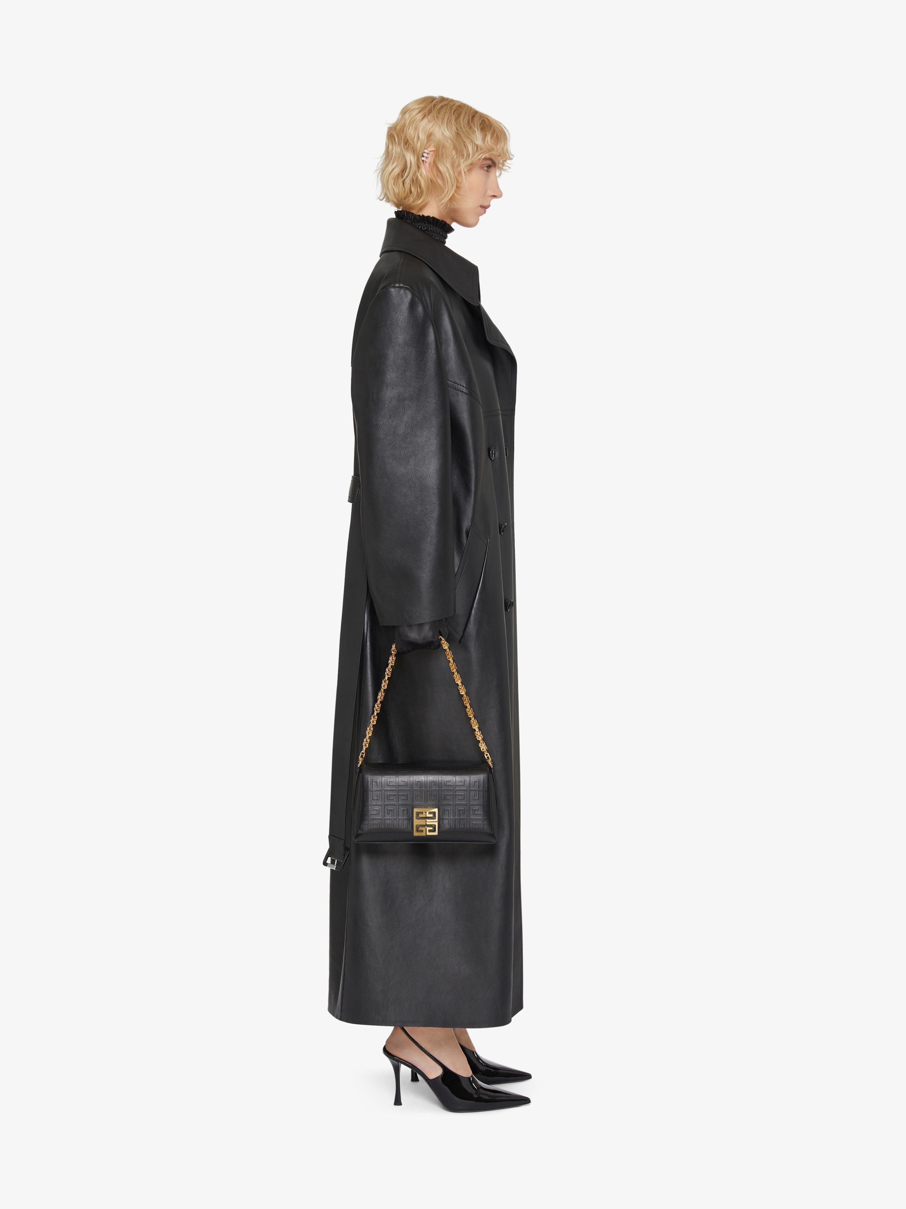 Givenchy o1w1db10325 Long Trench Coat in Black Size M / US 6-8 / IT 42-44 - 3 Thumbnail