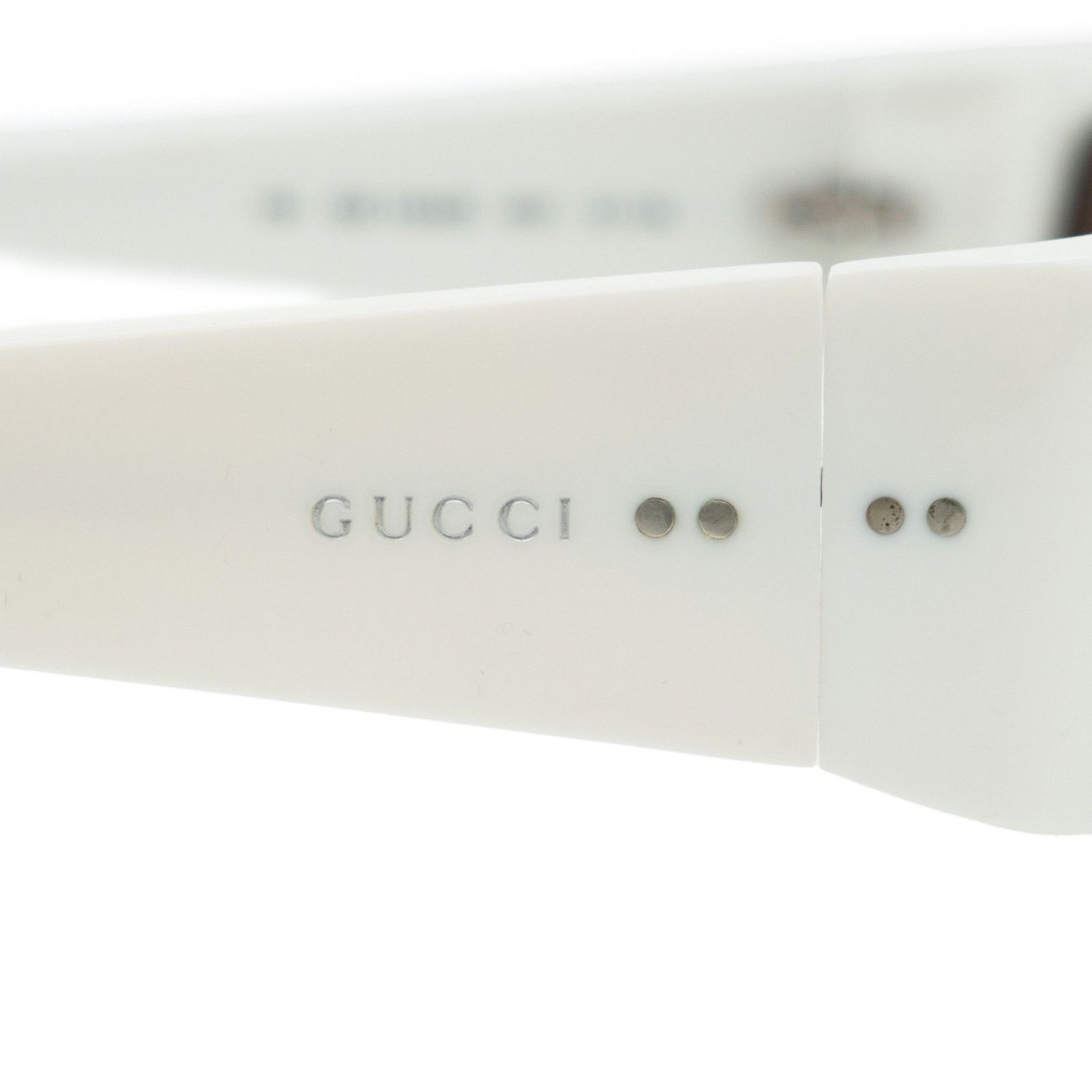 Gucci Vintage Gucci GG 1154 Tom Ford White Rectangular Sunglasses Size ONE SIZE - 6 Thumbnail