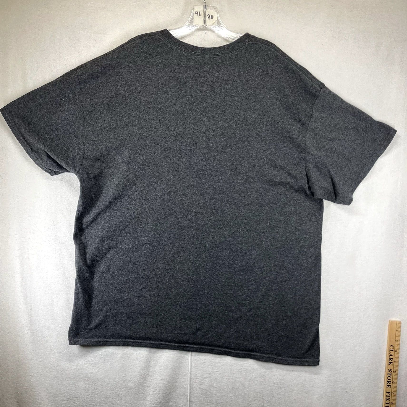 Vintage Spencer's Funny Graphic T-Shirt Mens 2XL Gray Short Sleeve Crew Neck Cotton Blend All Seasons Sh*t Happens Size US XXL / EU 58 / 5 - 2 Thumbnail