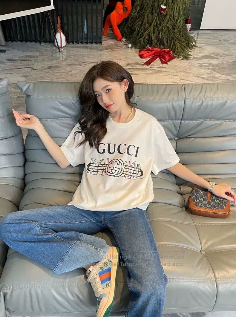 Gucci Gucci White short-sleeved T-shirt Size XS / US 0-2 / IT 36-38 - 1 Thumbnail