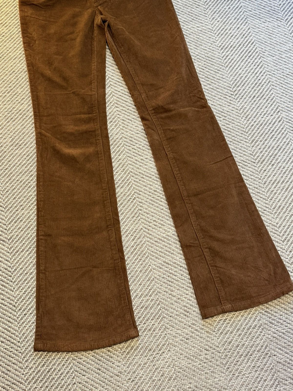 Dolce & Gabbana Dolce & Gabbana Brown Corduroy Buckle-Back Bootcut Trousers Size 25" / US 0 / IT 36 - 6 Thumbnail