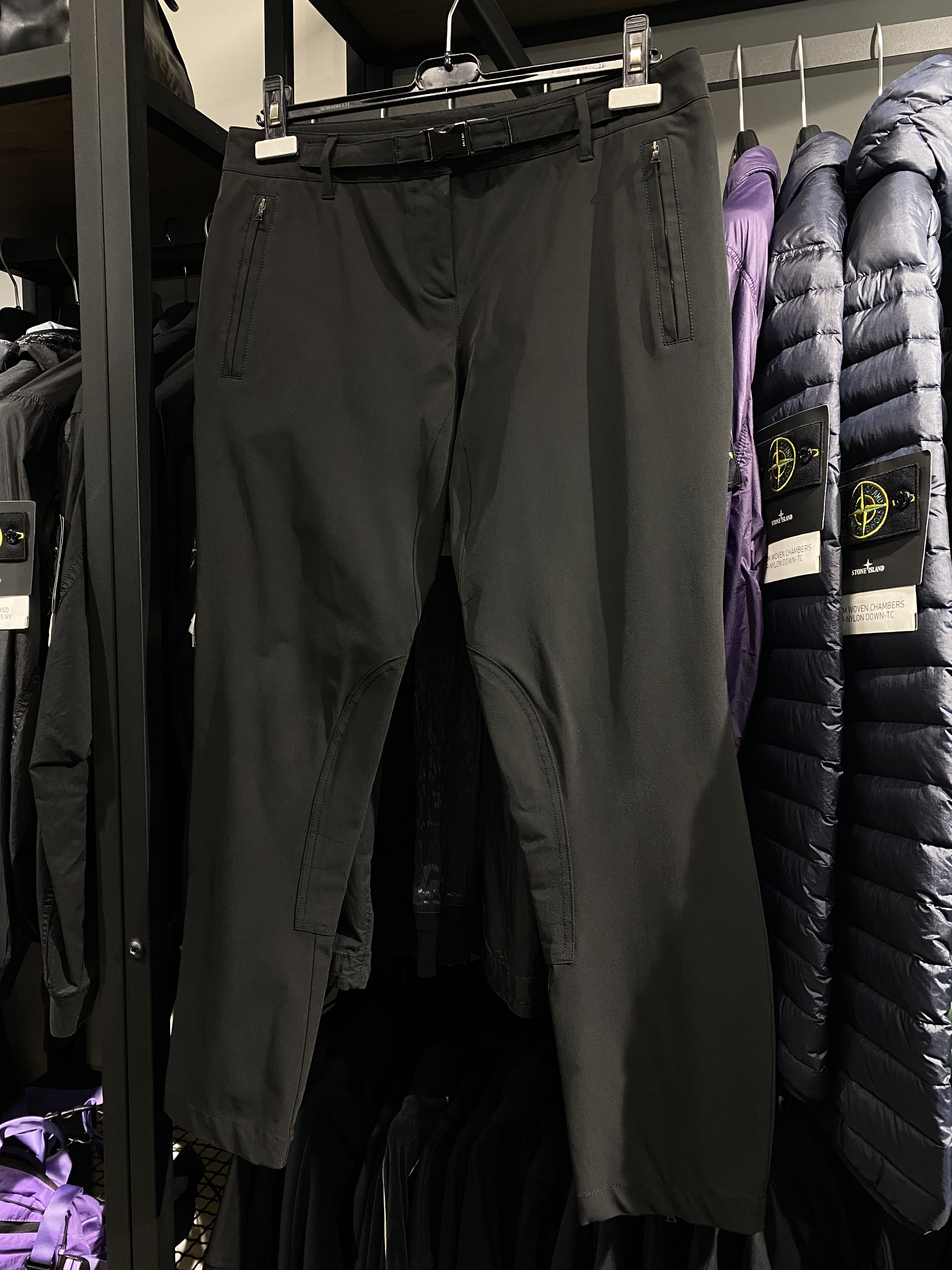 Prada Vintage Prada nylon zip belt biker women pants size 44 Size 30" / US 8 / IT 44 - 2 Thumbnail
