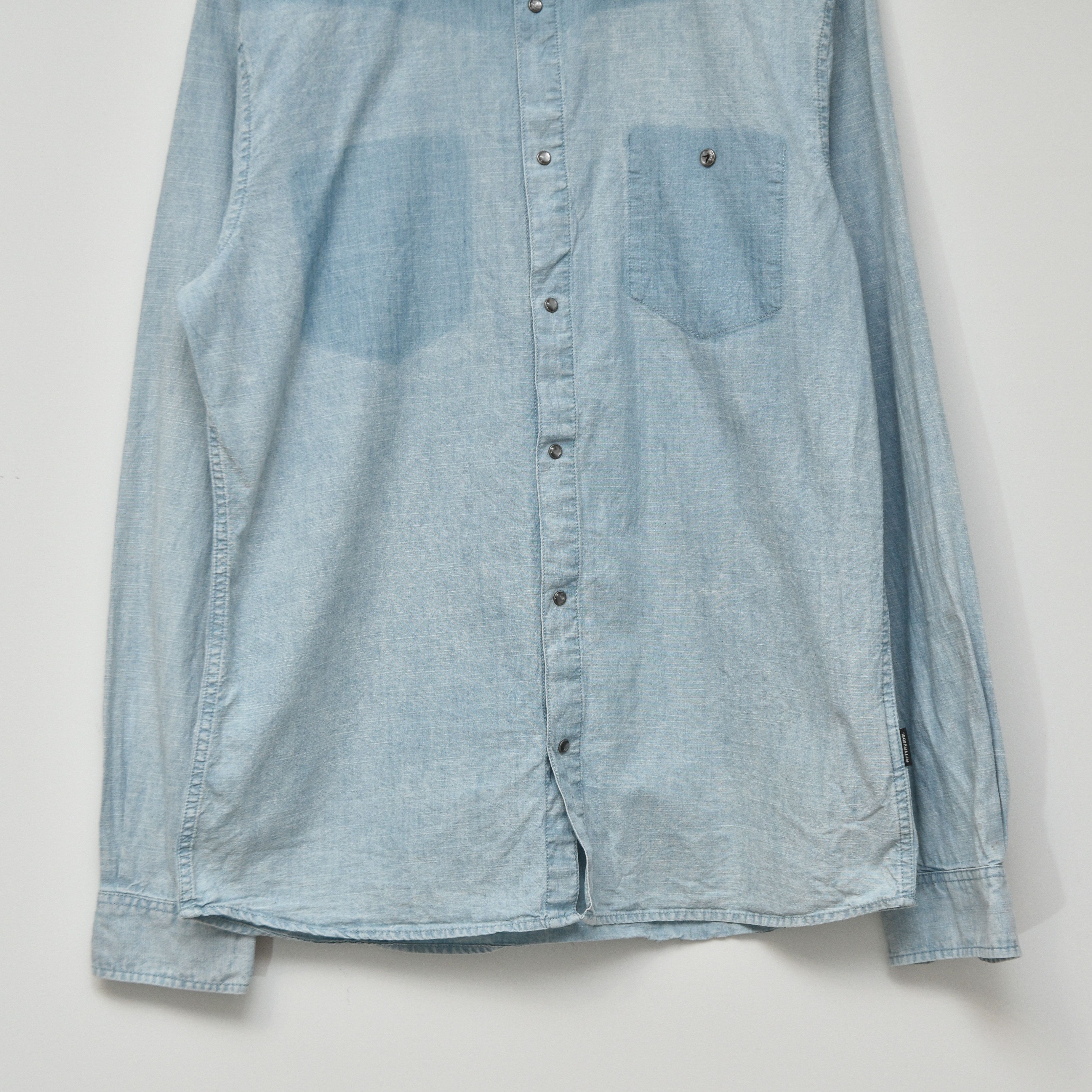 55DSL 90s 55 DSL distressed Diesel Very Rare Faded Denim Shirt Size US L / EU 52-54 / 3 - 3 Thumbnail