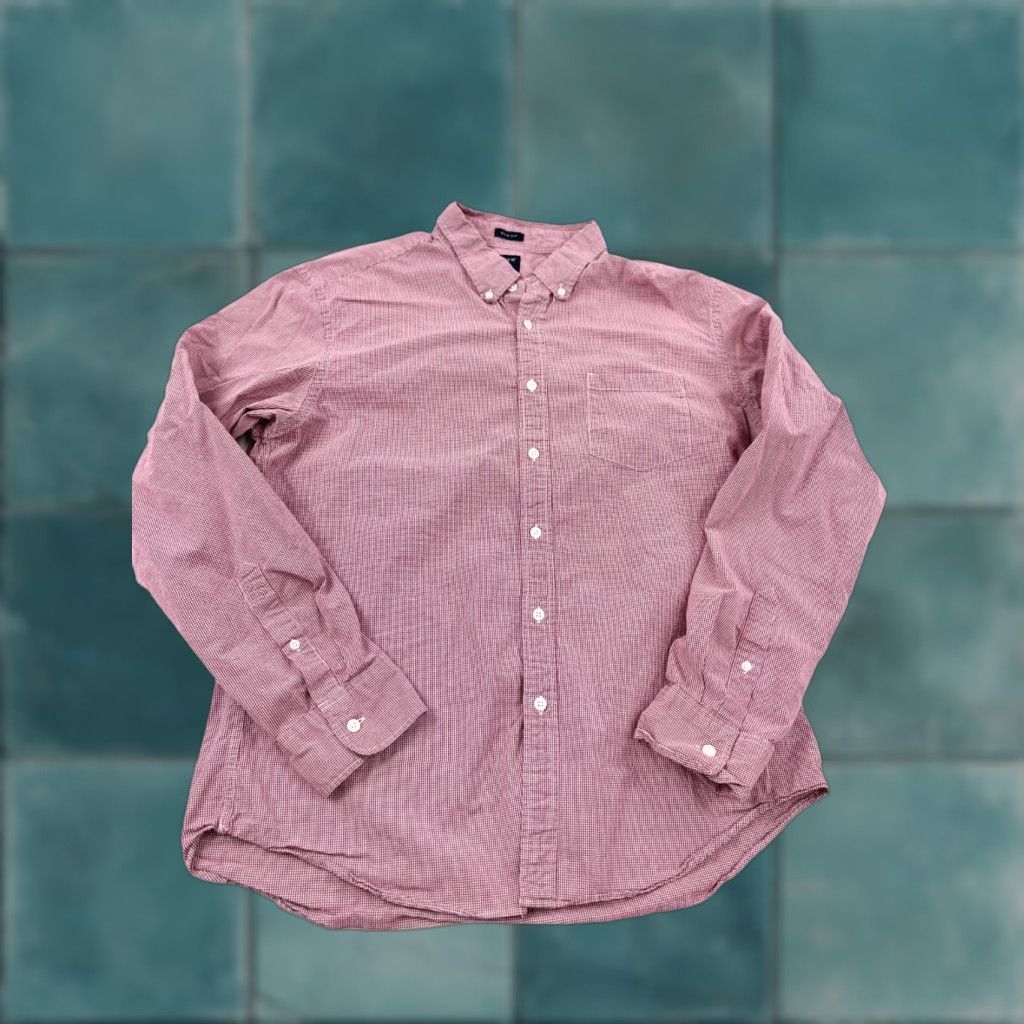 J.Crew J.Crew Shirt Mens XL Pink Flex Plaid Slim Fit Long Sleeve Button-Down Collared Shirt Size US XL / EU 56 / 4 - 1 Thumbnail