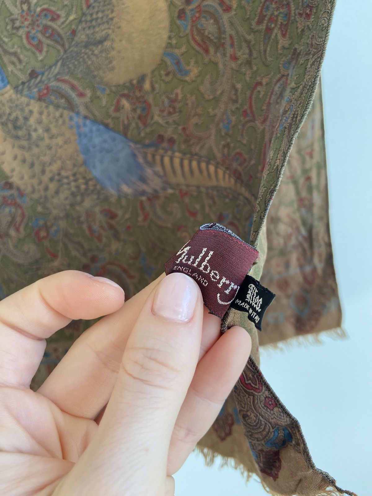 Mulberry Mulberry Silk Scarf Size ONE SIZE - 4 Thumbnail