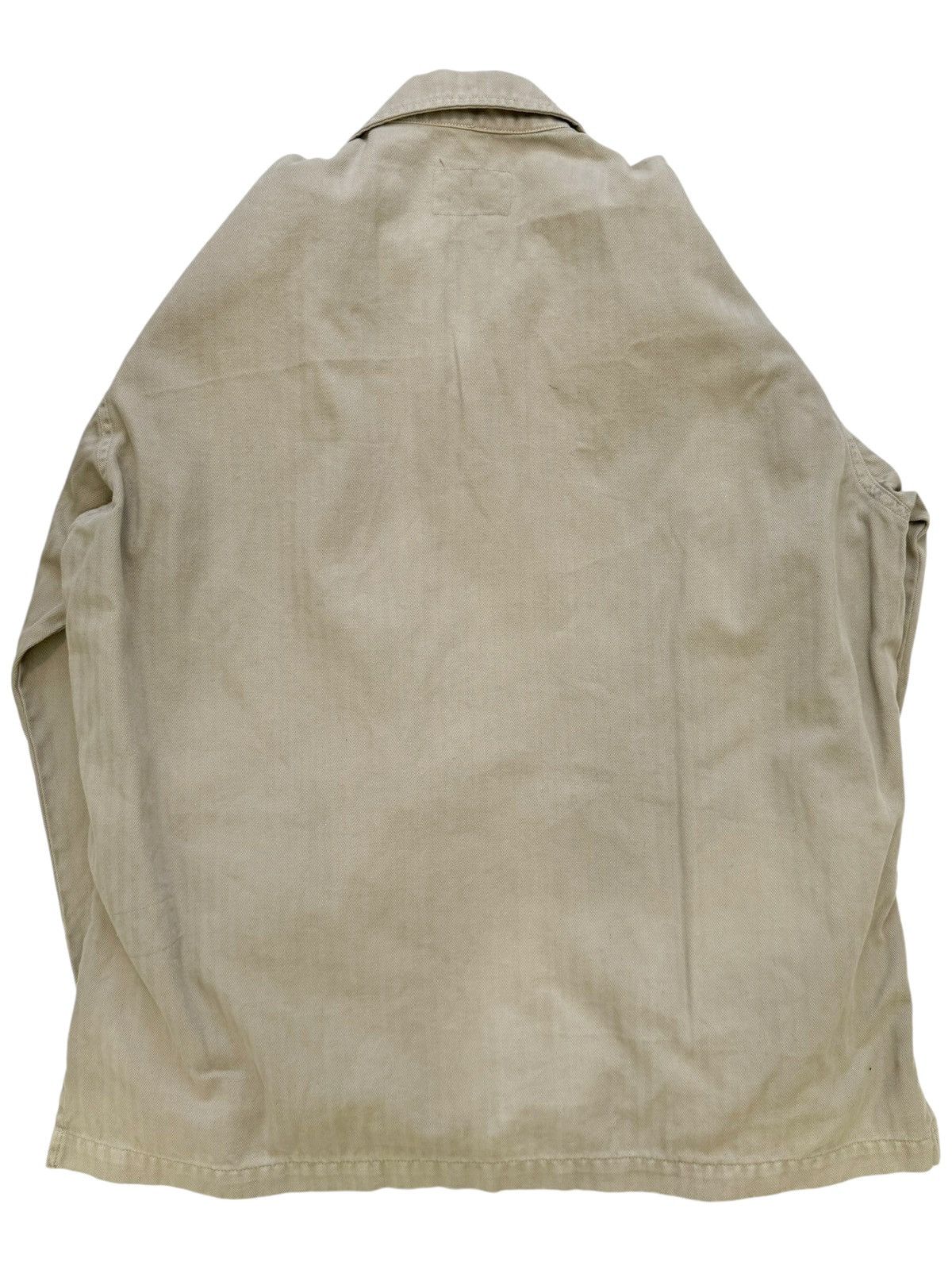Greg Lauren Herringbone Silk Work Cargo Jacket Size US L / EU 52-54 / 3 - 11 Thumbnail
