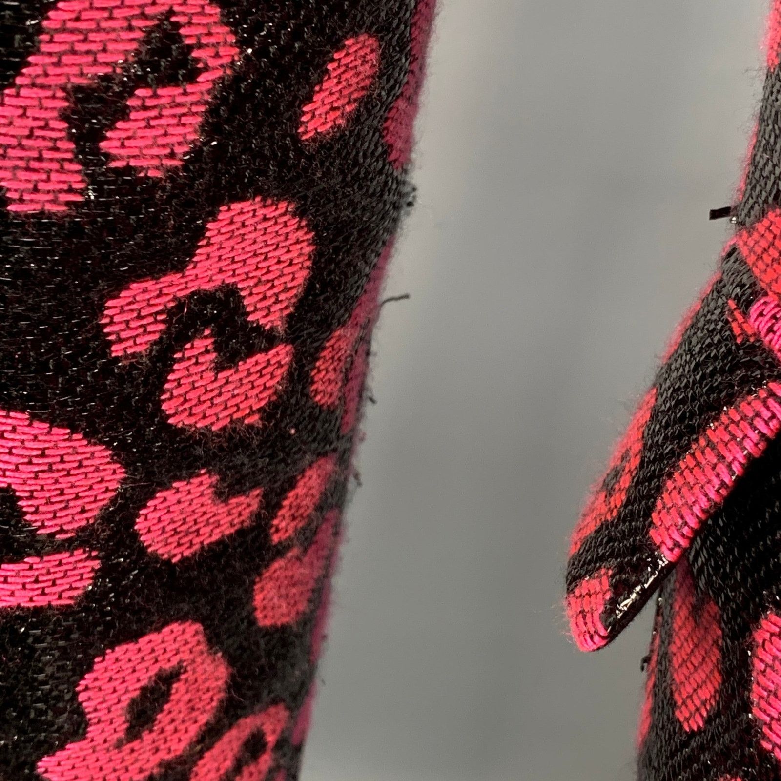 Walter Van Beirendonck SS22 Size 38 Regular Sharp Blazer Black Hot Pink Sport Coat Size 38R - 6 Thumbnail