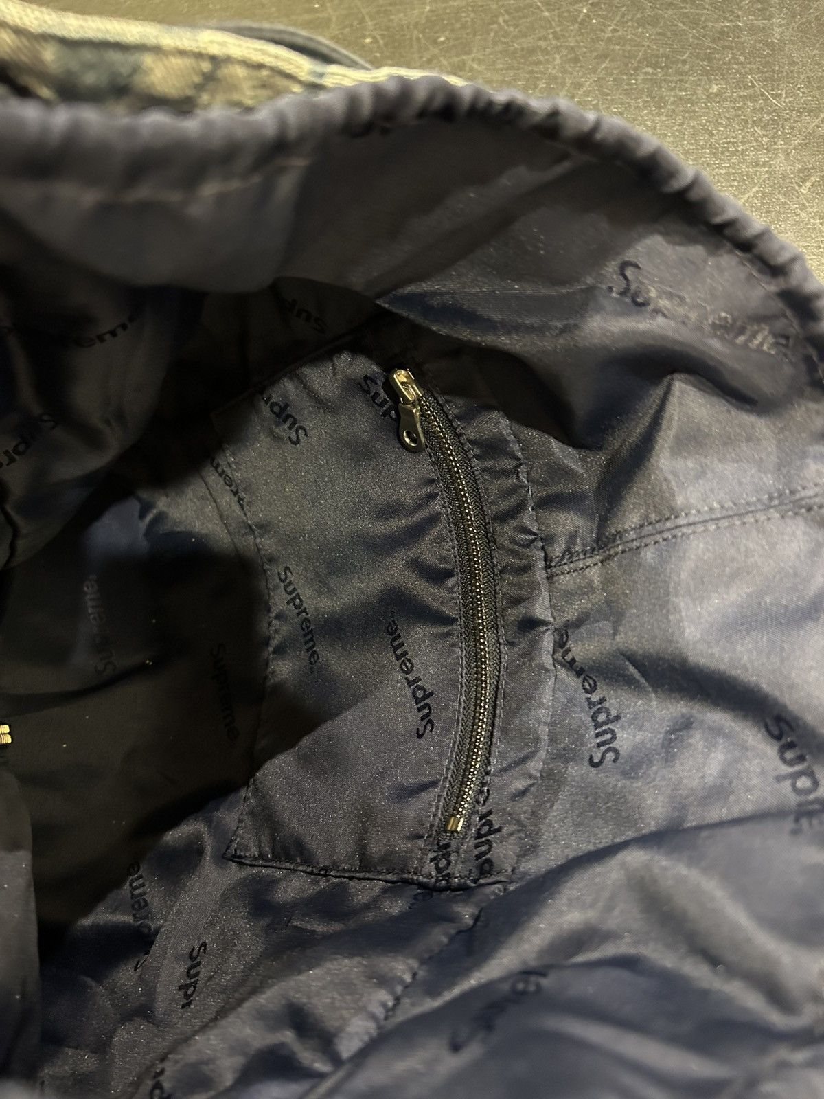 Supreme Supreme Fat Tip Jacquard Denim Backpack Size ONE SIZE - 6 Thumbnail