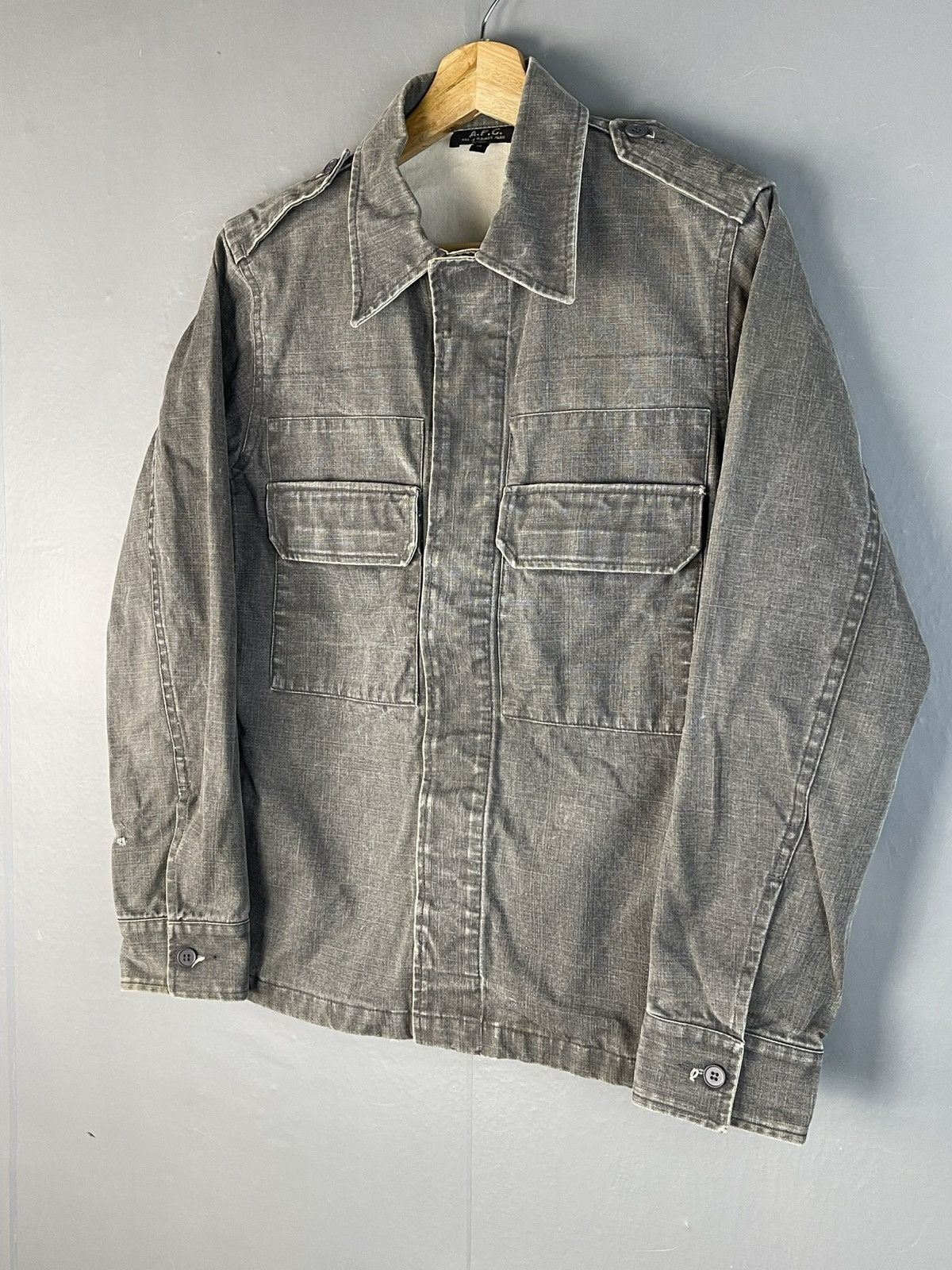 A.P.C. 🔥A.P.C. FRANCE Double Pocket Buttoned Jacket Size US S / EU 44-46 / 1 - 2 Thumbnail