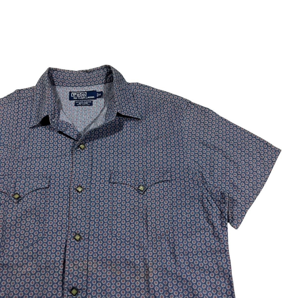 Polo Ralph Lauren Vtg Polo Ralph Lauren Western Shirt Snap Button Size US L / EU 52-54 / 3 - 3 Thumbnail