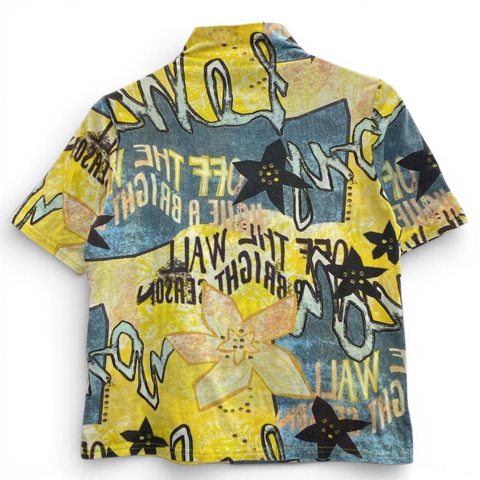 Jean Paul Gaultier Jean Paul Gaultier - Graphic Print Short Sleeve Top Size M / US 6-8 / IT 42-44 - 4 Thumbnail