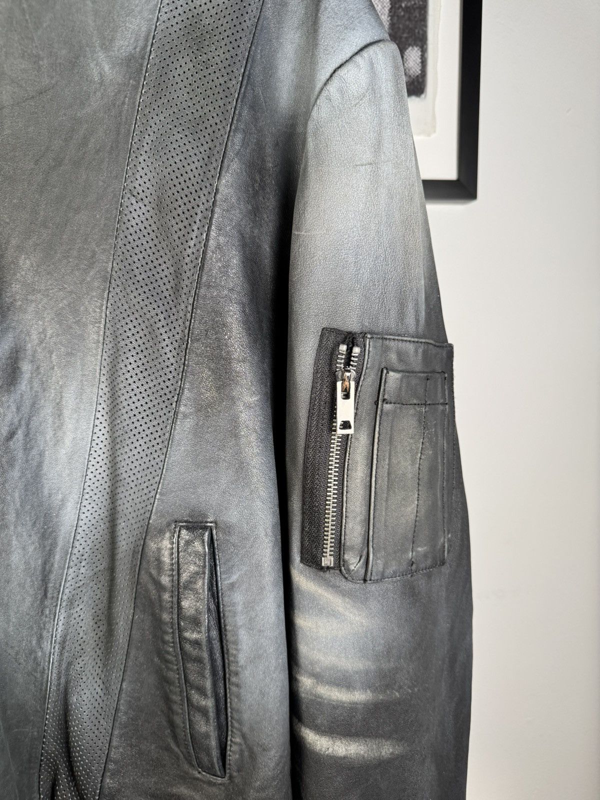 ALEXANDER DIGENOVA INSANE 2024 AGED SHEEPSKIN ASSEMBLAGE PANEL JACKET BRAND Size US L / EU 52-54 / 3 - 2 Thumbnail