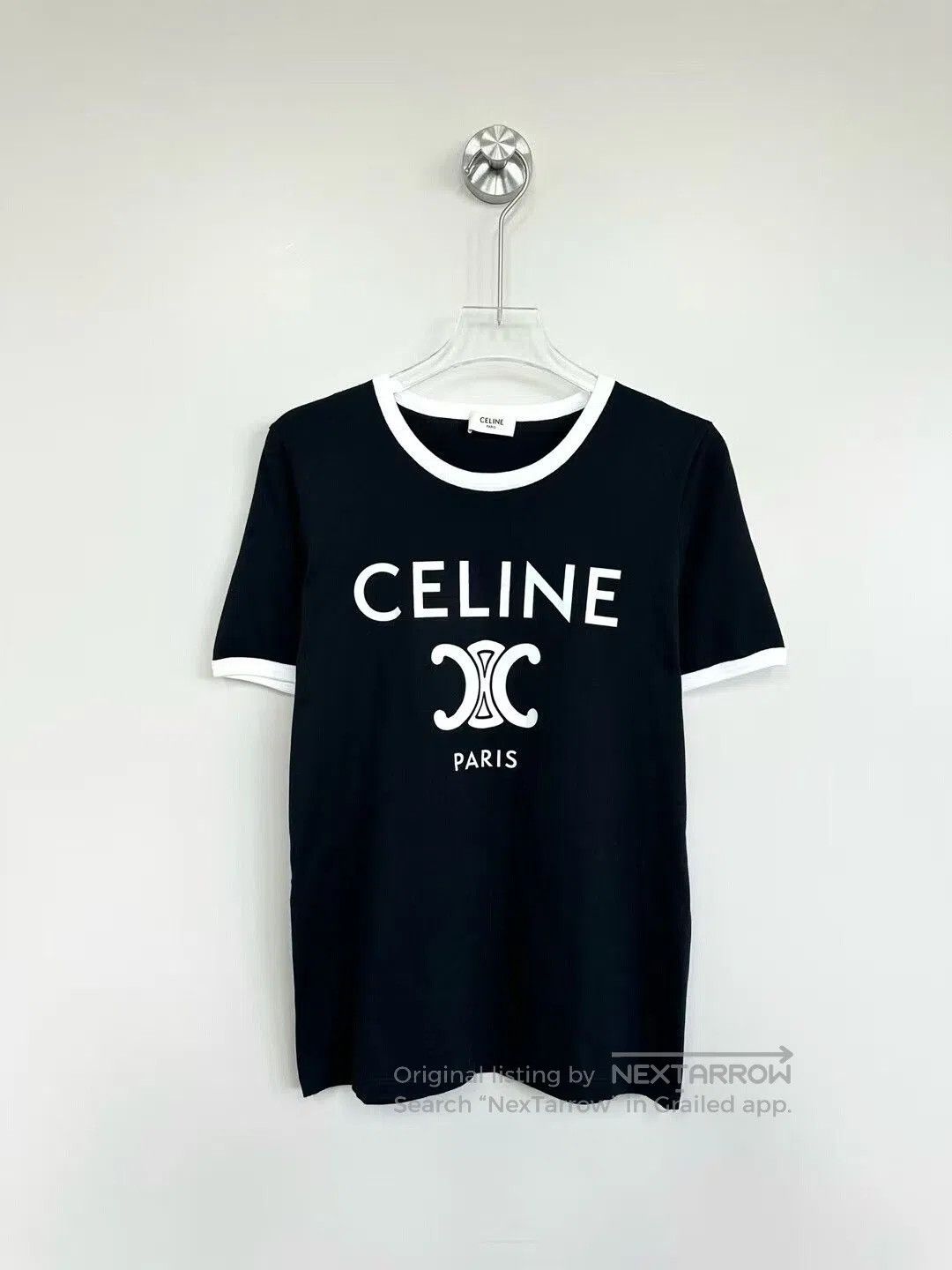 Celine Celine Black Logo Short. Size S / US 4 / IT 40 - 1 Thumbnail