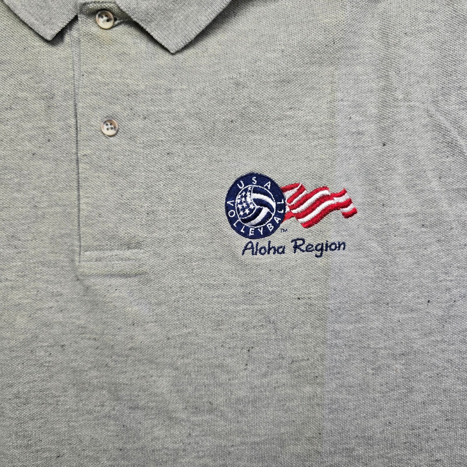 Vintage Vintage Hawaii USA Volleyball Polo Aloha Region L Gray Shirt Size US L / EU 52-54 / 3 - 2 Thumbnail