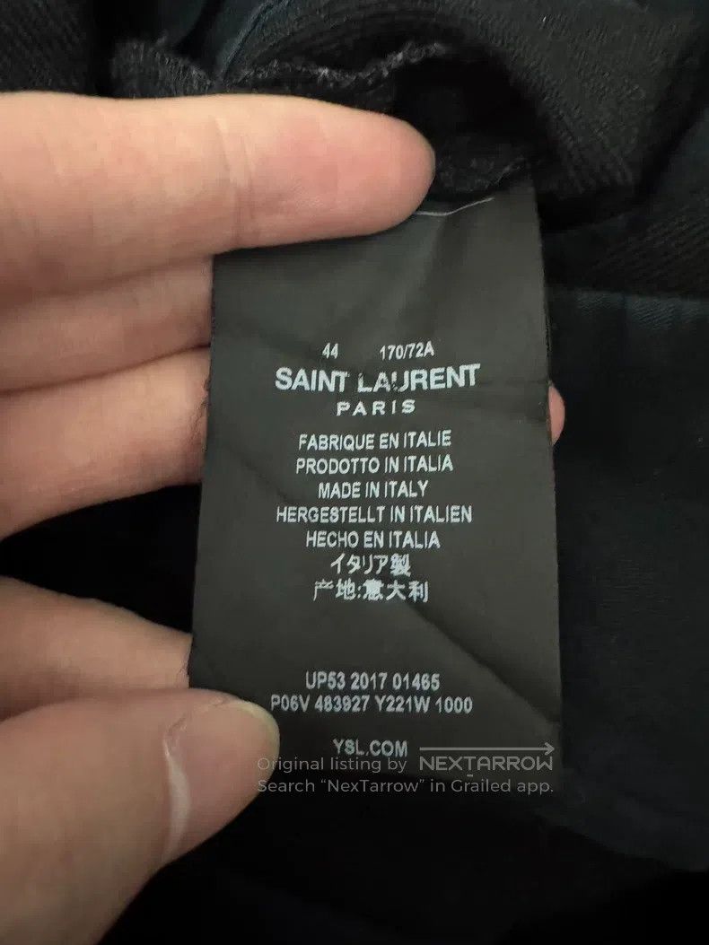 Saint Laurent Paris Saint Laurent Paris Black straight wool trousers Size US 28 / EU 44 - 6 Thumbnail