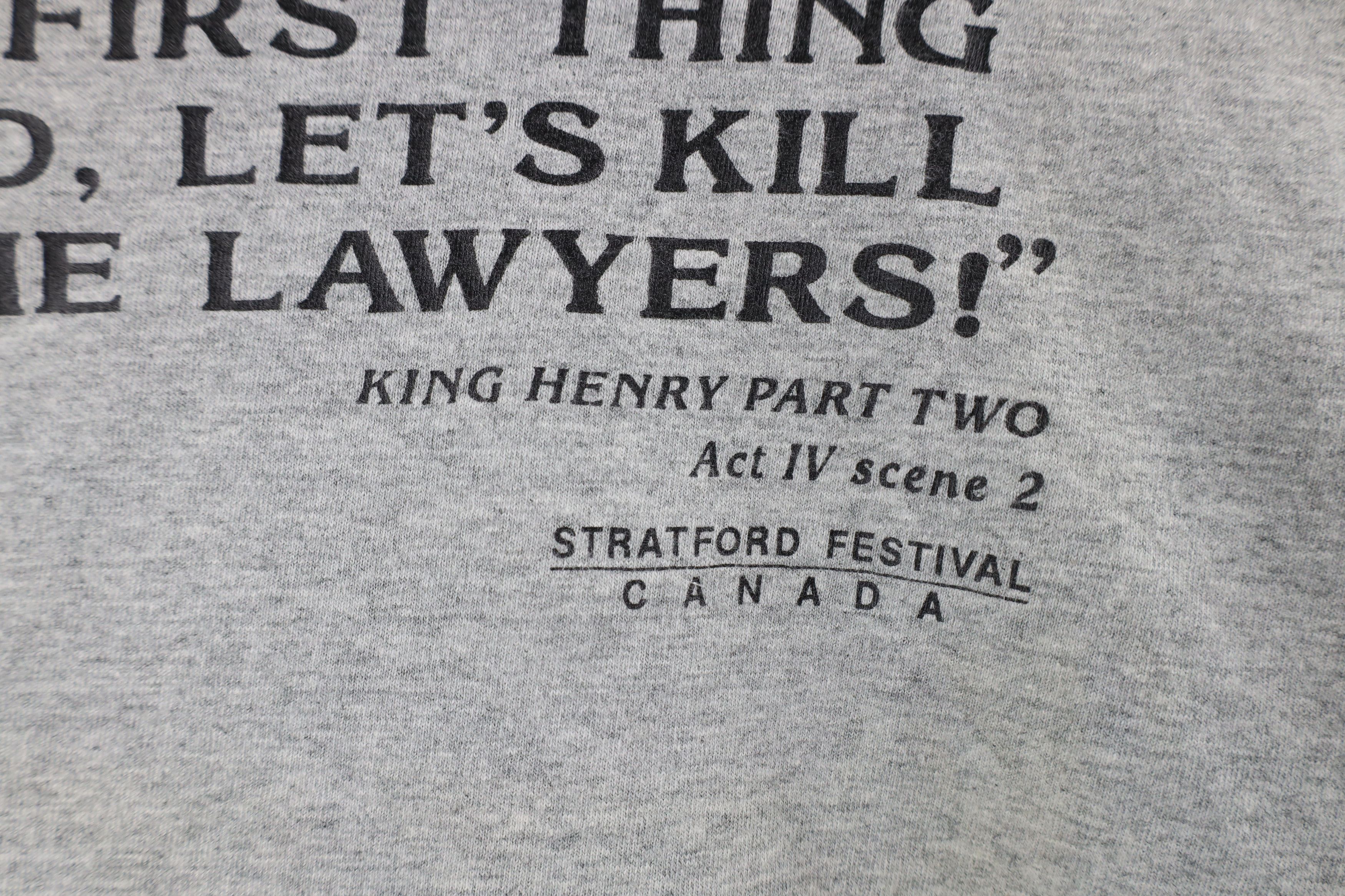 Vintage Vintage 90s King Henry Stratford Festival T-Shirt USA Size US XL / EU 56 / 4 - 5 Thumbnail
