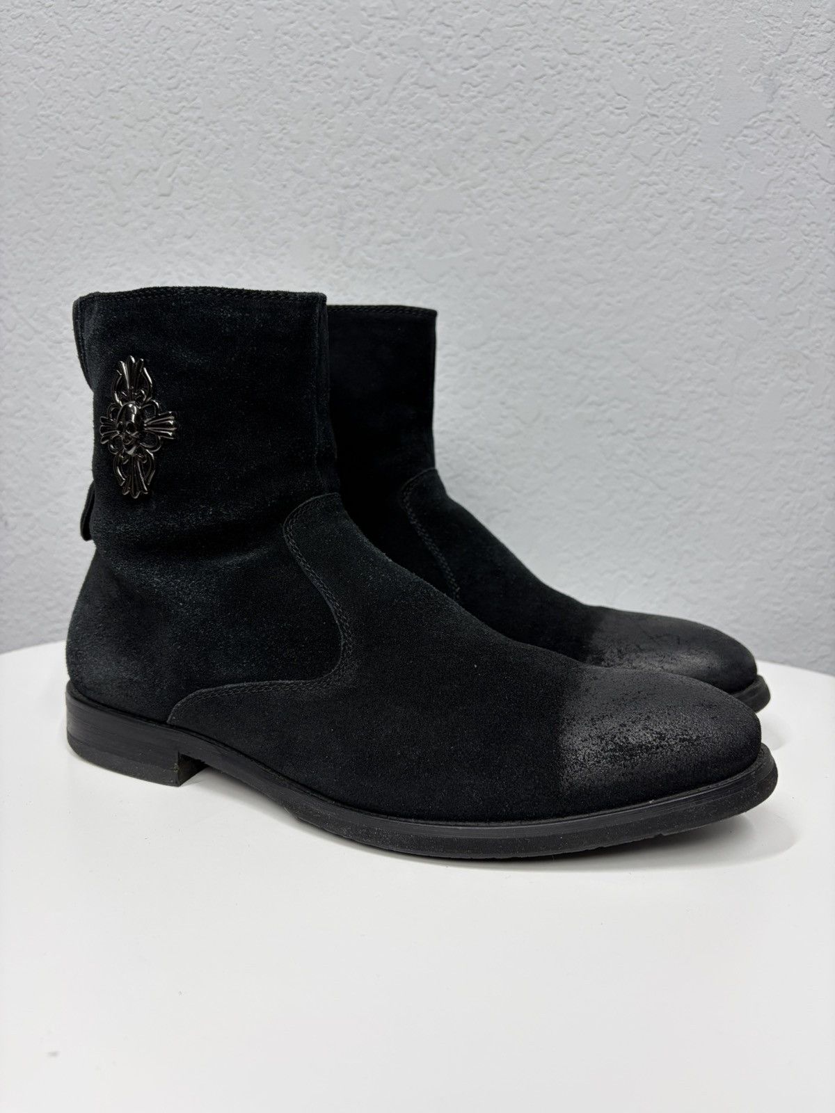 If Six Was Nine Artisan Black Harness High Guidi Vibe Leather Biker Boots Size US 9.5 / EU 42-43 - 5 Thumbnail