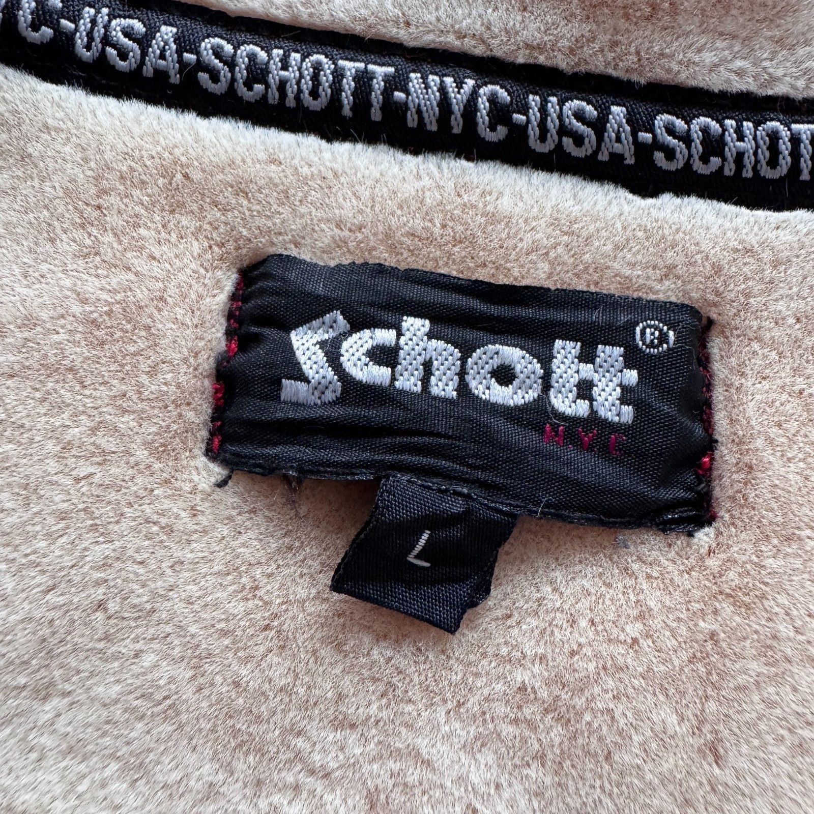 Schott Schott Vintage Red Fleece Jacket USA 90s Jnco Rap Hoodie Size US L / EU 52-54 / 3 - 16 Thumbnail