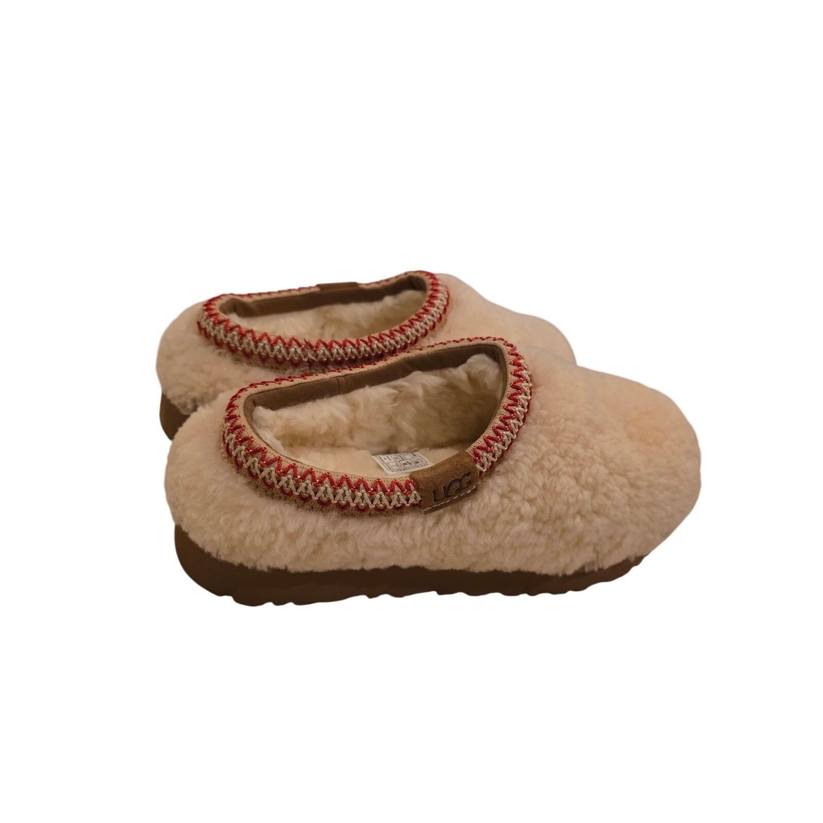 Ugg UGG Womens Shearling Wool Slippers Cream Cozy Slip On Size 8 Size US 8 / IT 38 - 6 Thumbnail