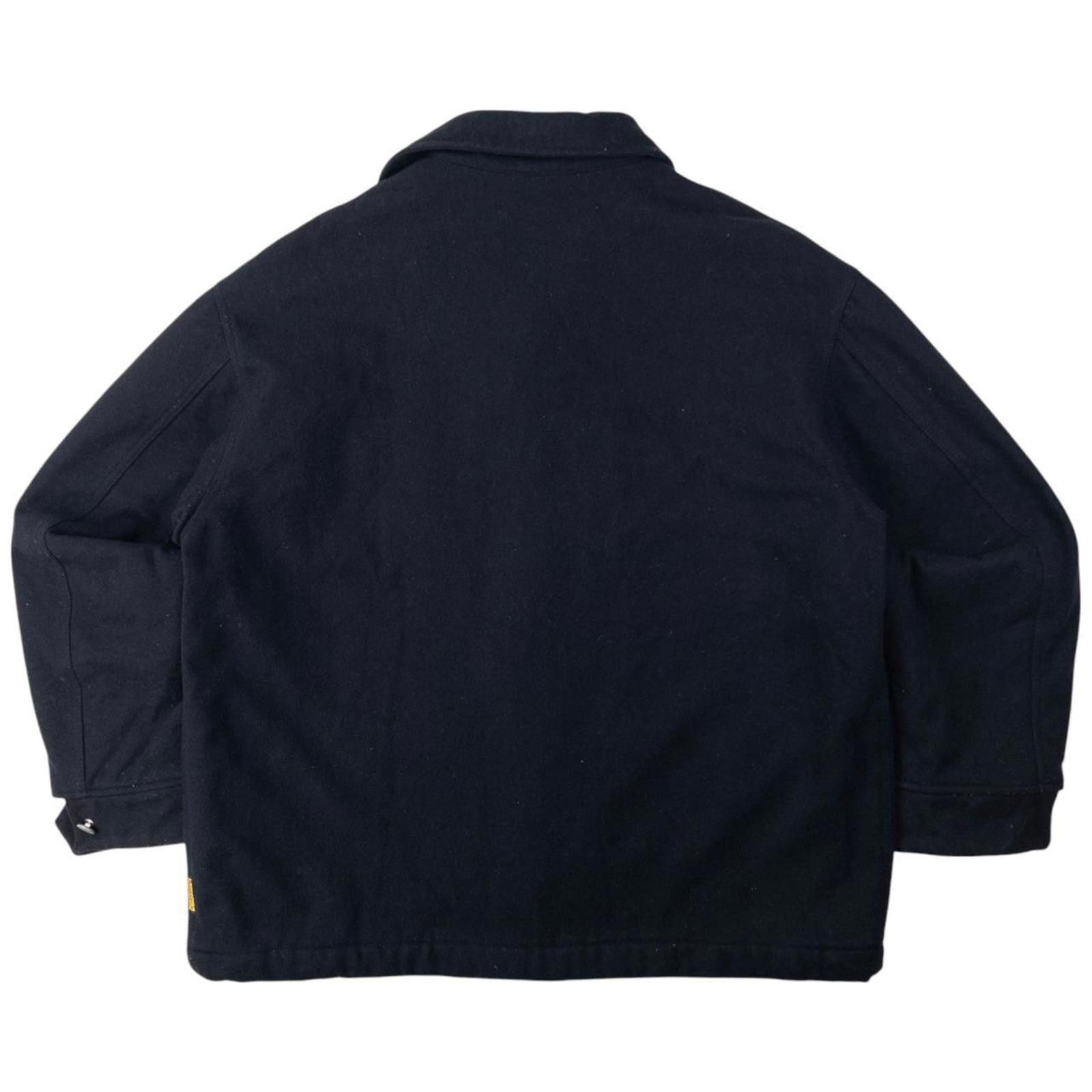 Designer Vintage Armani Jeans Omega Button Up Wool Jacket Size XL Size US XL / EU 56 / 4 - 2 Thumbnail