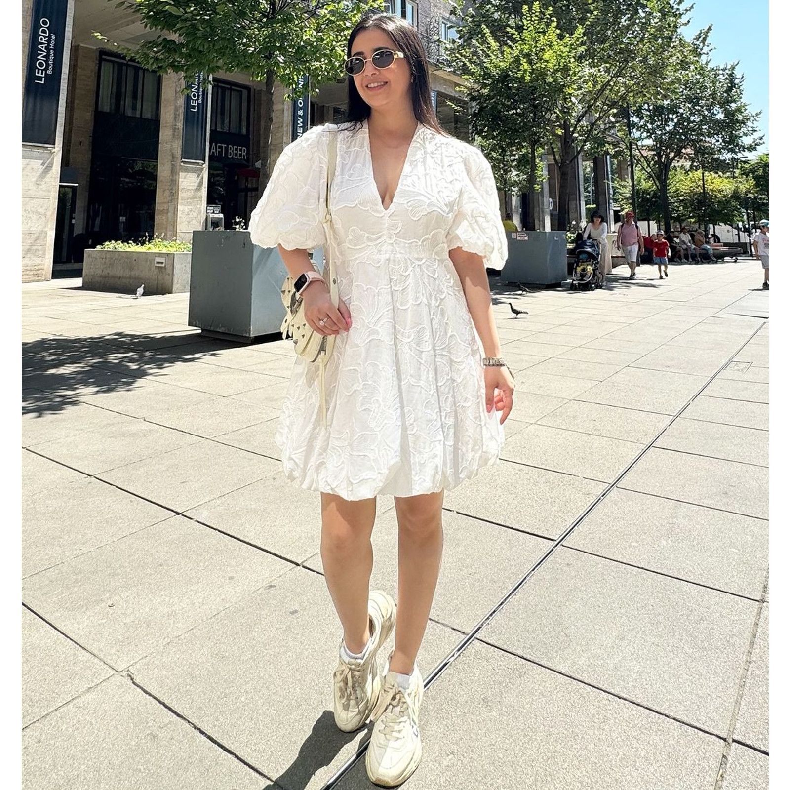 Zara RARE!!! ZARA BLOGGER FAVE!!! Balloon Hem Mini Dress NWT Size L / US 10 / IT 46 - 19 Thumbnail