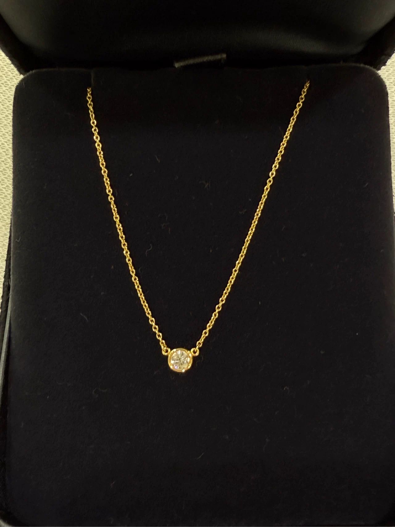 Tiffany & Co. Tiffany Single Diamond Collar Necklace Size ONE SIZE - 1 Thumbnail