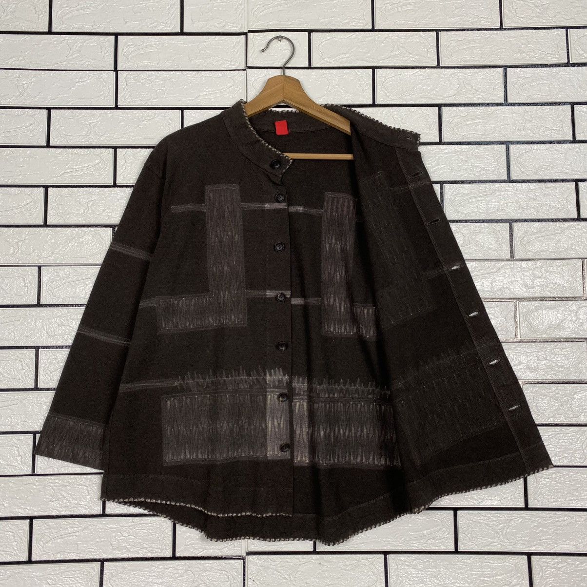 Issey Miyake 🔥VINTAGE MANDARIN JACKET PATCHWORK HEART HAAT ISSEY MIYAKE Size US M / EU 48-50 / 2 - 11 Thumbnail