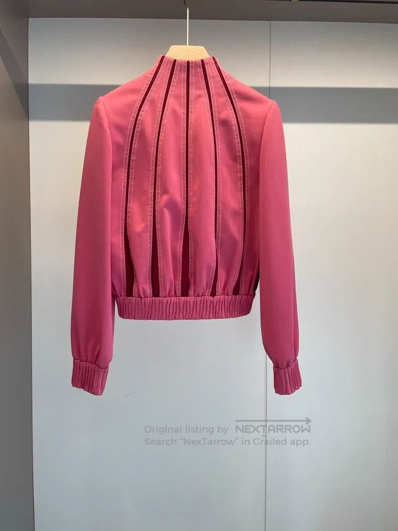 Valentino Valentino Rose red polyester stand-up collar jacket Size S / US 4 / IT 40 - 2 Thumbnail