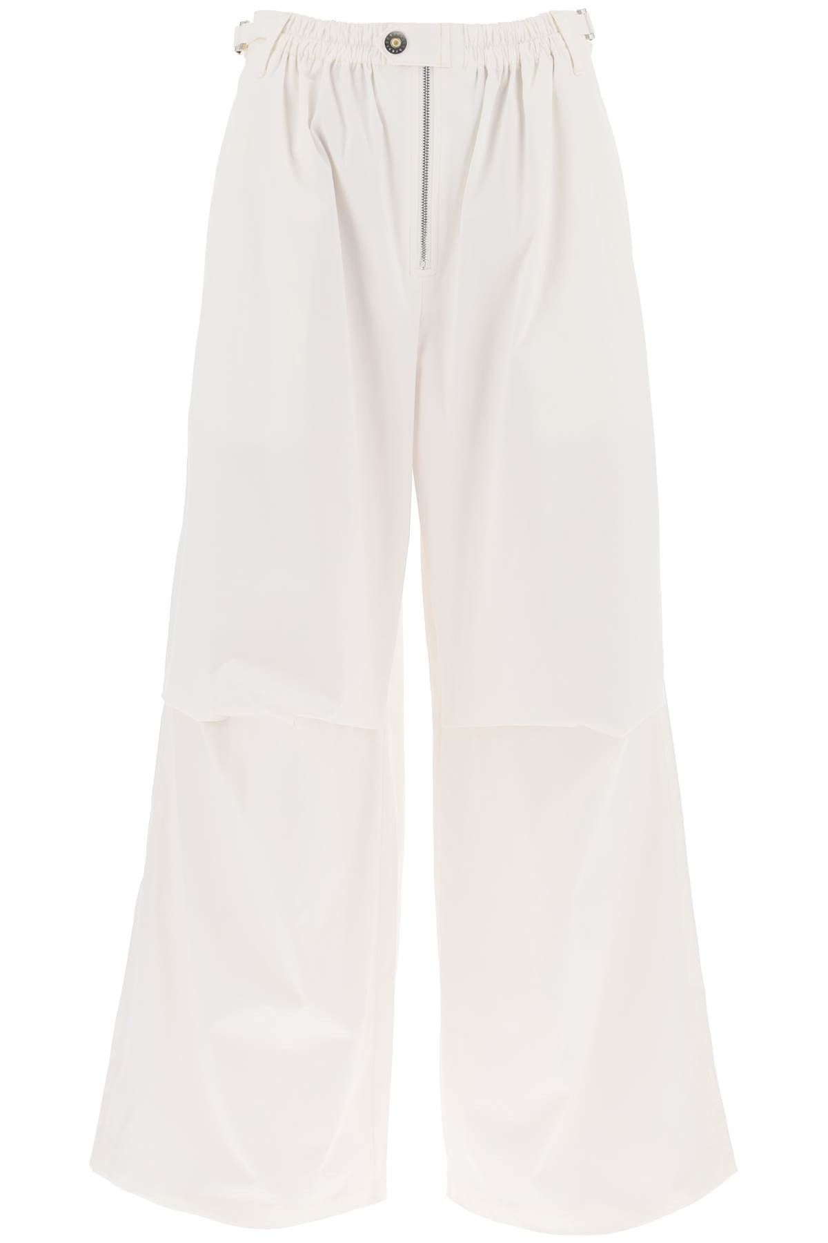 image of Dion Lee Oversized Parachute Pants in Bianco, Women's (Size 26)