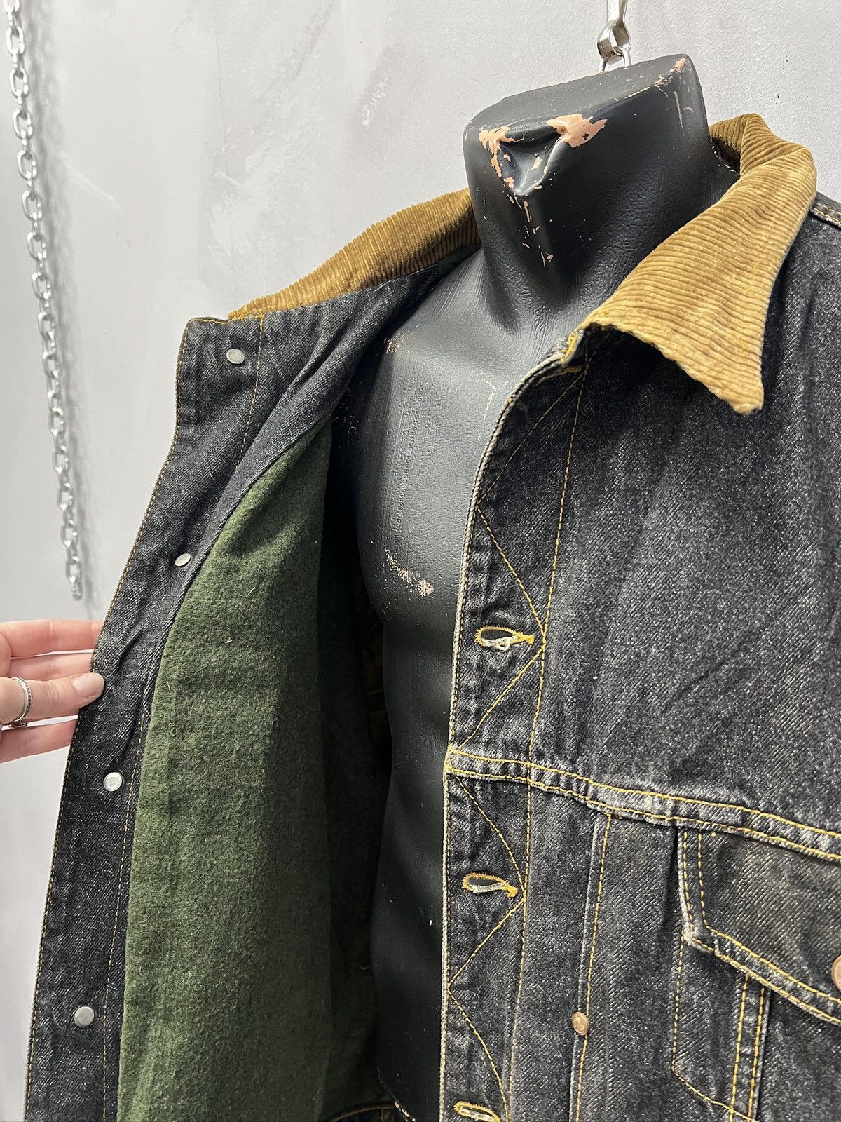 Levi's Levi’s style leather Denim Jeans Jacket 90s Distressed Y2k Size US L / EU 52-54 / 3 - 11 Thumbnail