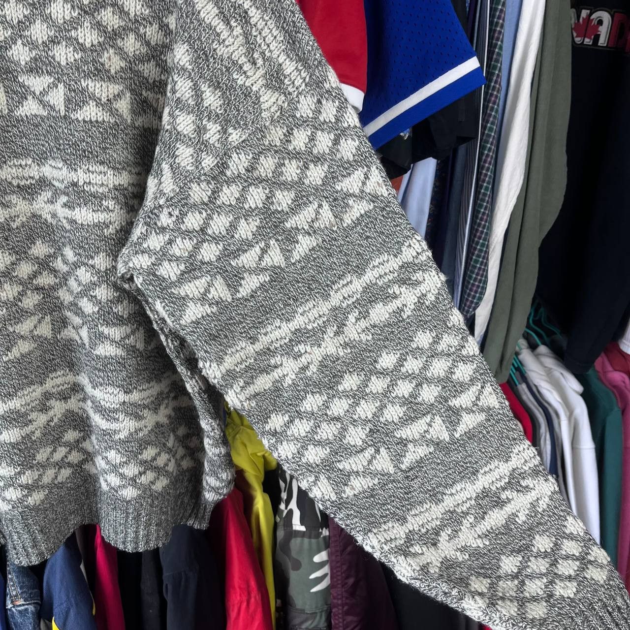 Lacoste 90s Lacoste Chemise Nordic Fair Isle Wool Knit Sweater Size US L / EU 52-54 / 3 - 12 Thumbnail