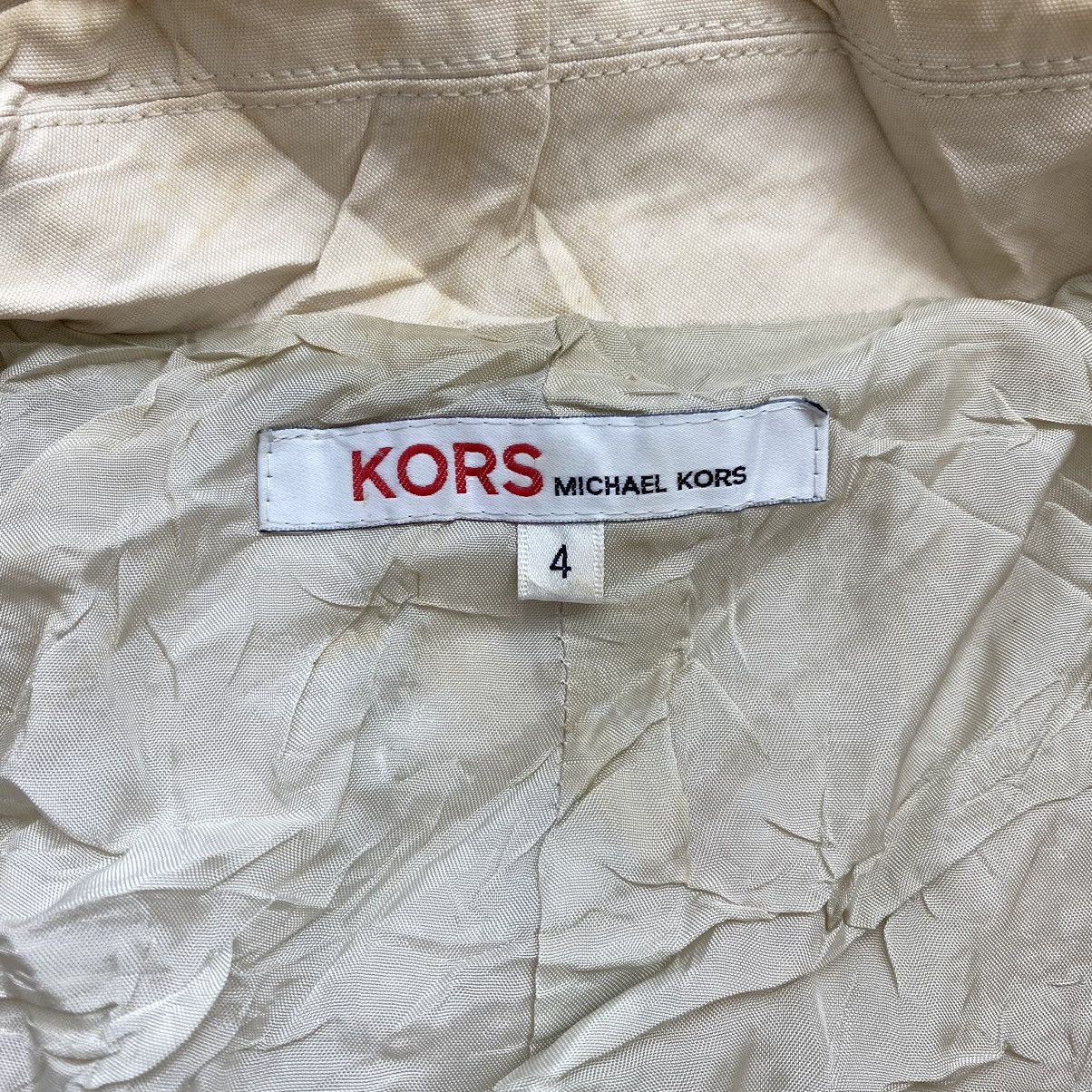 Michael Kors MICHAEL KORS USA Button Up Pockets Cream Parka Coat Size S / US 4 / IT 40 - 4 Thumbnail