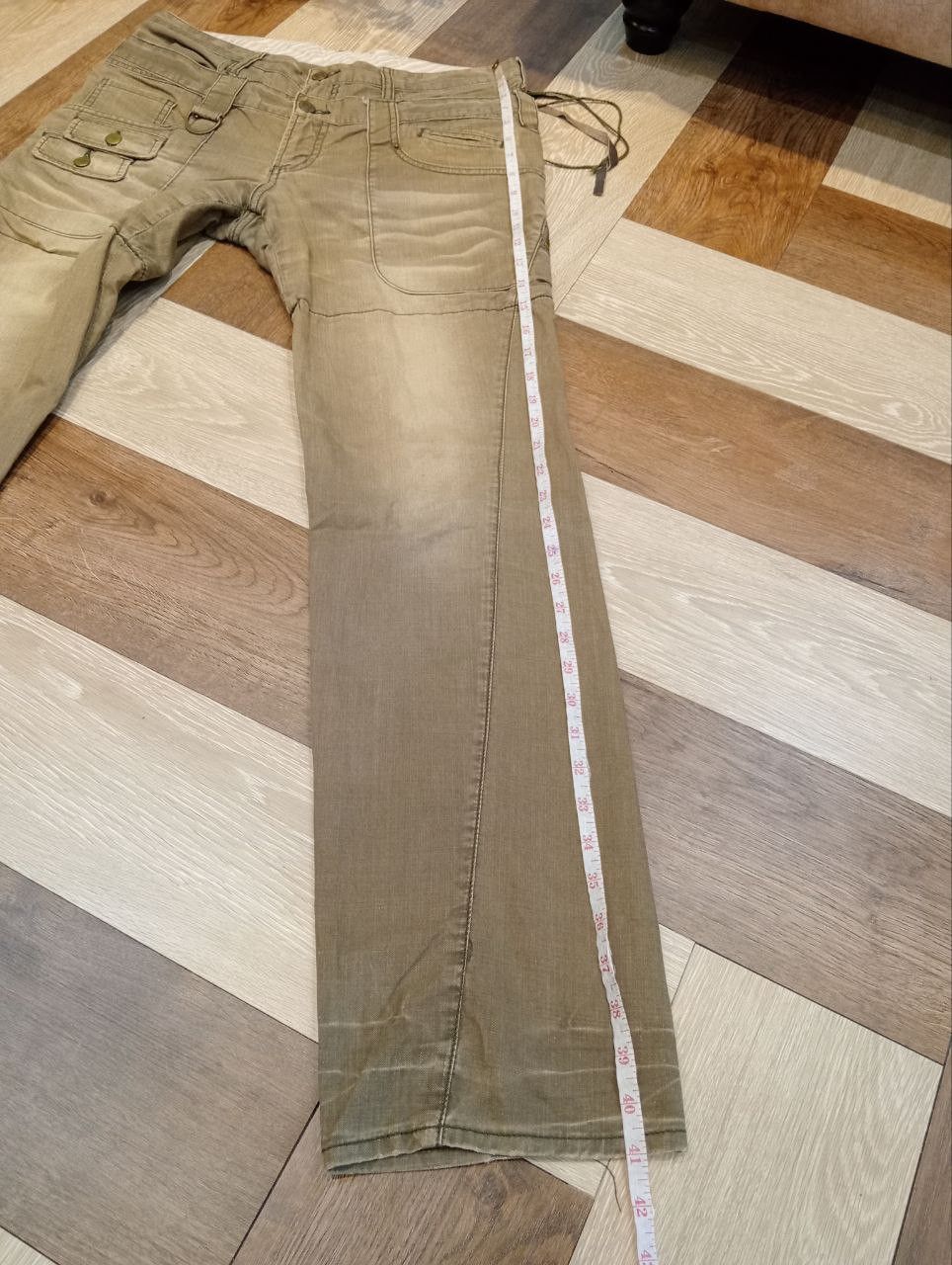 PPFM VINTAGE PPFM JAPAN DOUBLE WAIST CARGO-STYLE DENIM PANTS Size US 32 / EU 48 - 17 Thumbnail