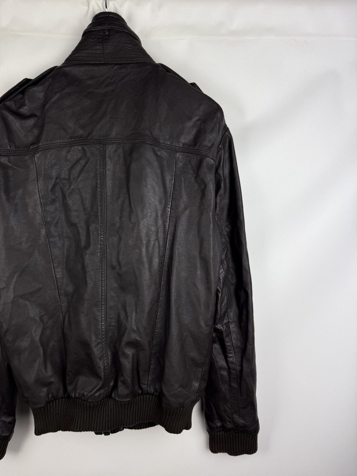 Superdry Superdry Japan Men’s Leather Bomber Jacket Size XL Size US XL / EU 56 / 4 - 15 Thumbnail
