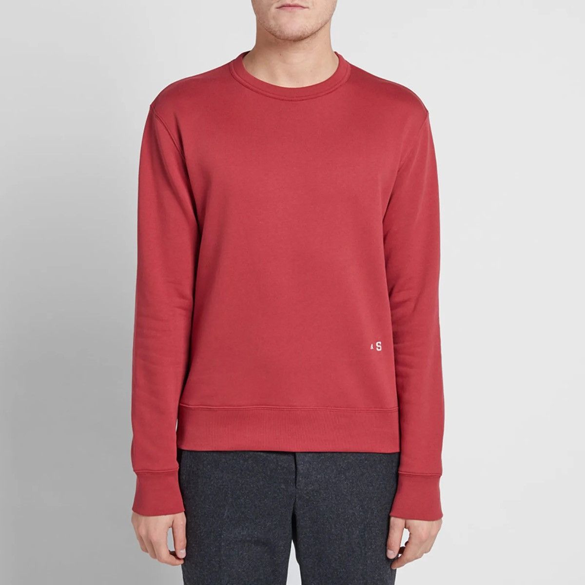Acne Studios M Faise Red Berry Embroidery Crewneck Sweatshirt Classic Size US M / EU 48-50 / 2 - 2 Thumbnail