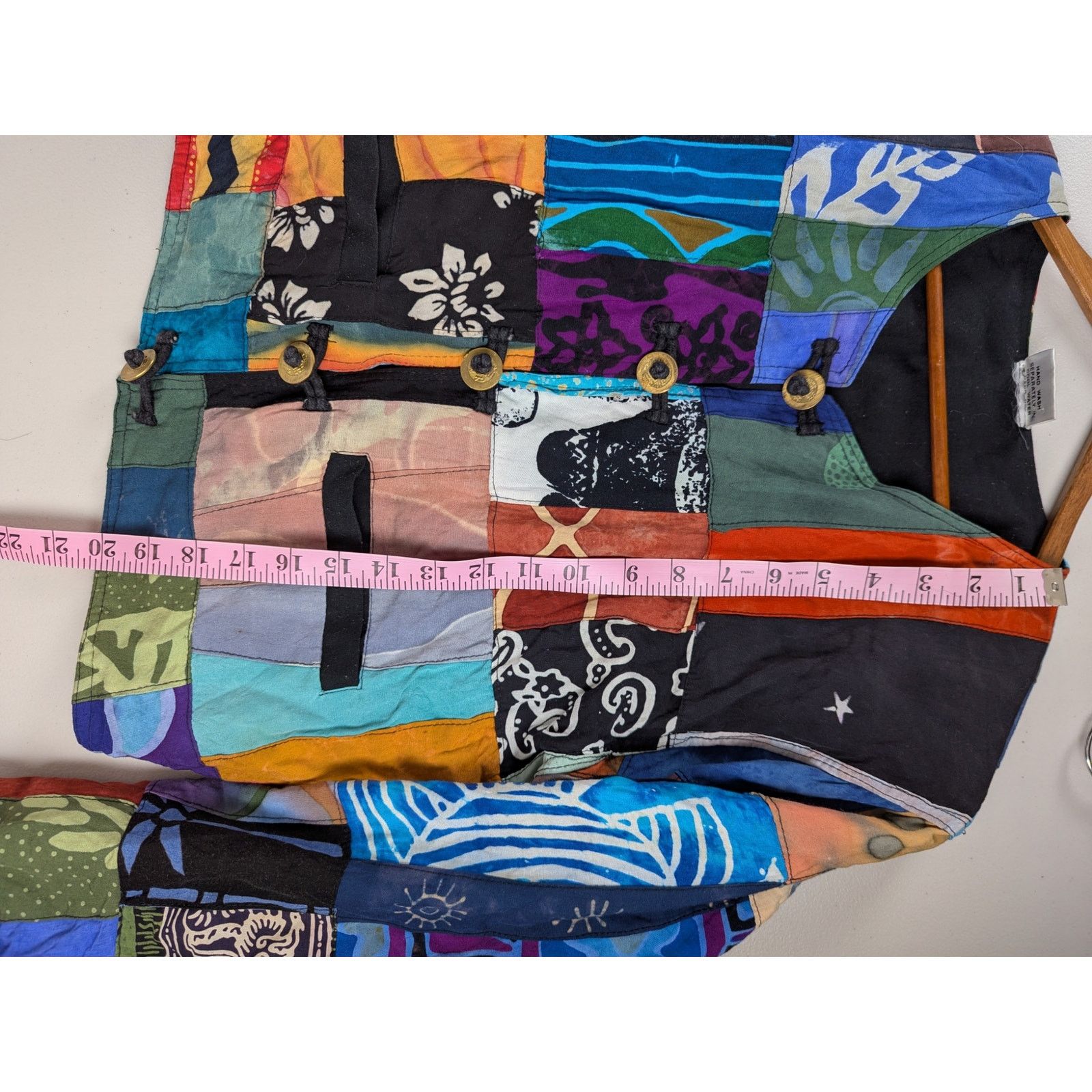Other Vtg Kosi Bali Collection Patchwork Jacket Womens Medium Boho Size M / US 6-8 / IT 42-44 - 9 Thumbnail