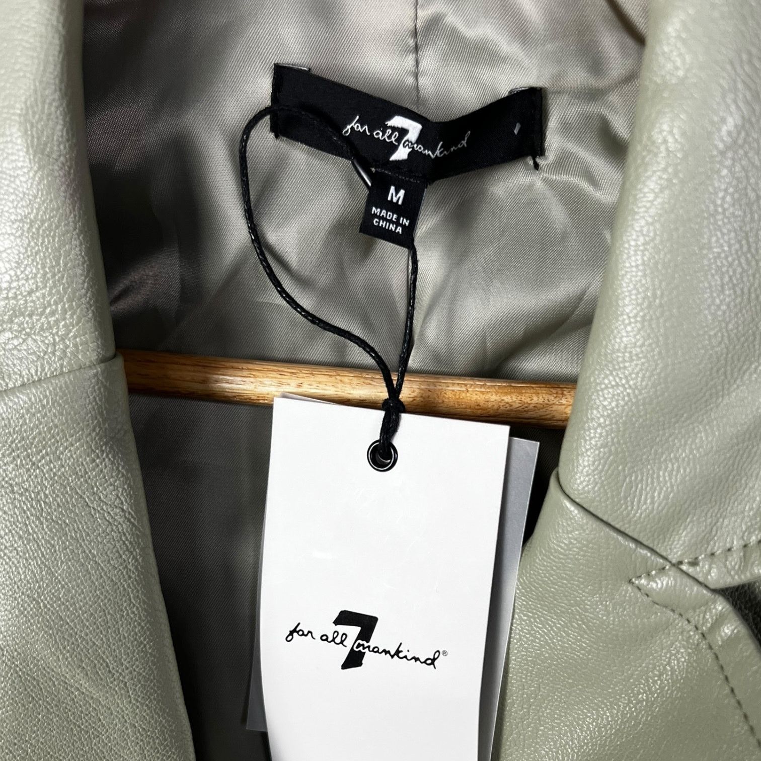 7 For All Mankind NWT 7 For All Mankind Sage Green Belted Faux Leather Romper Size 30" / US 8 / IT 44 - 3 Thumbnail