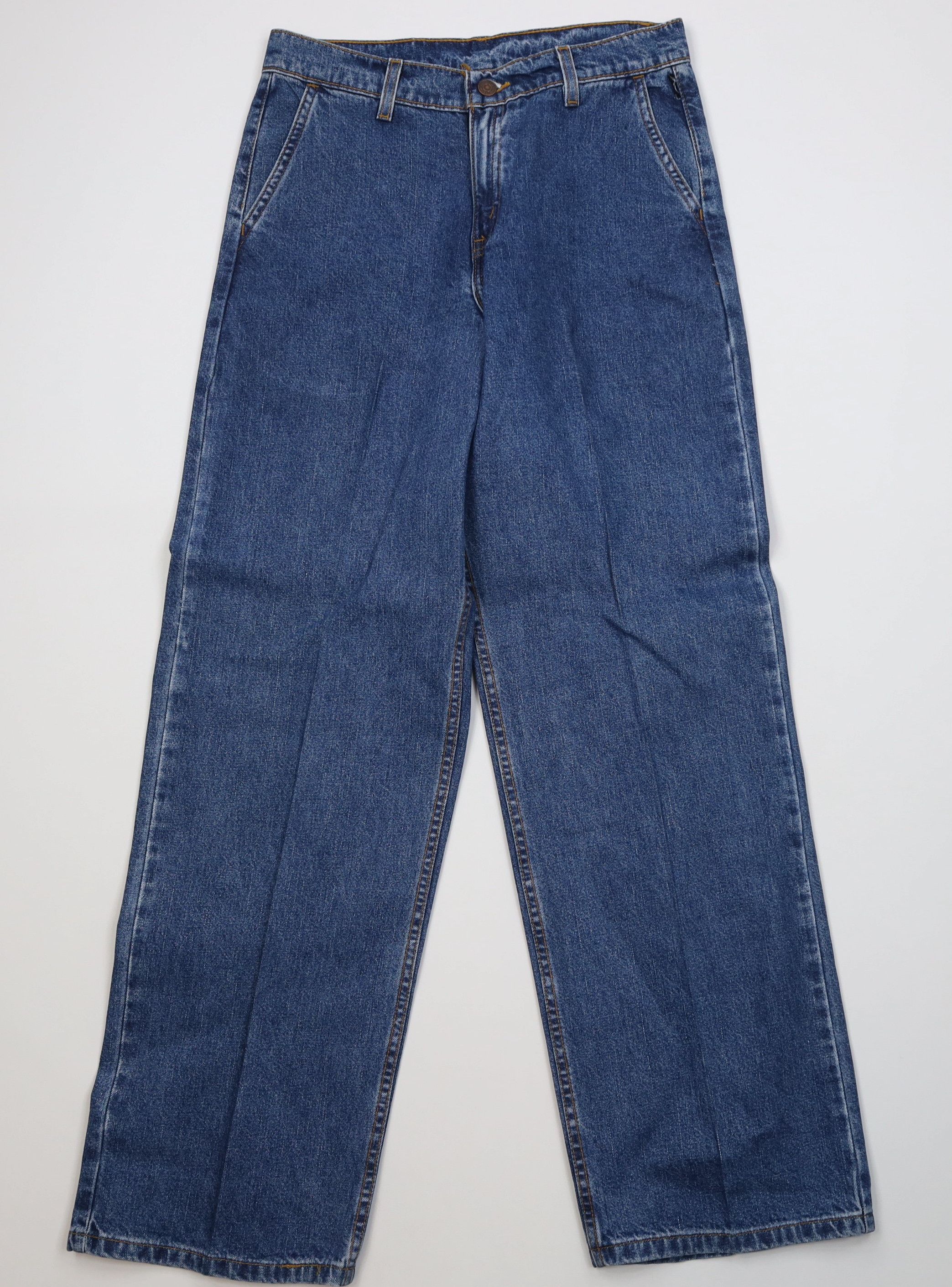 Levi's Vintage 90s Levis Flared Wide Leg Denim Jeans Blue Cotton Size 28" / US 6 / IT 42 - 1 Thumbnail