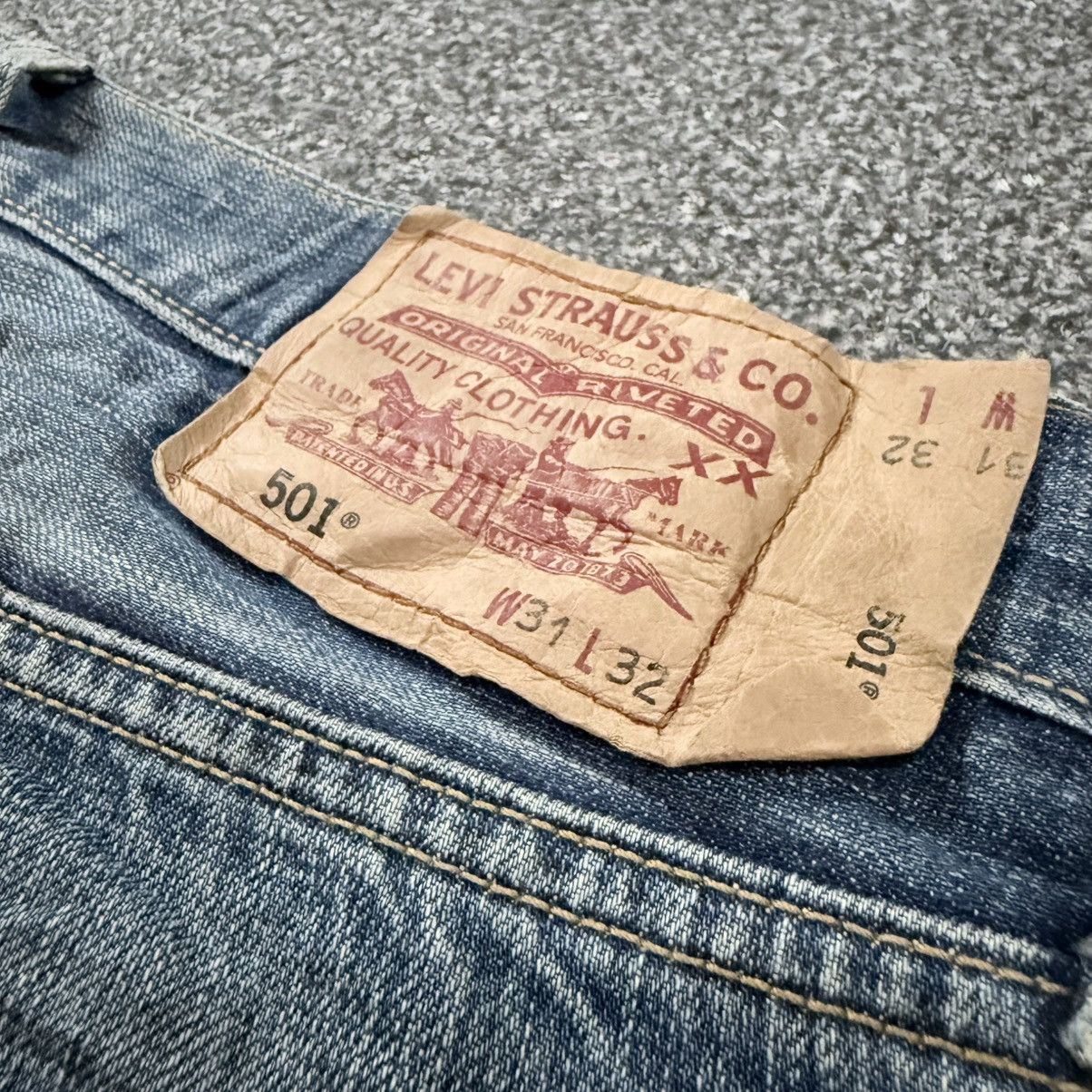 Engineered Garments × Levi's Vintage 2005 Y2K Levis 501 Distressed Denim W31 Size US 31 - 9 Thumbnail