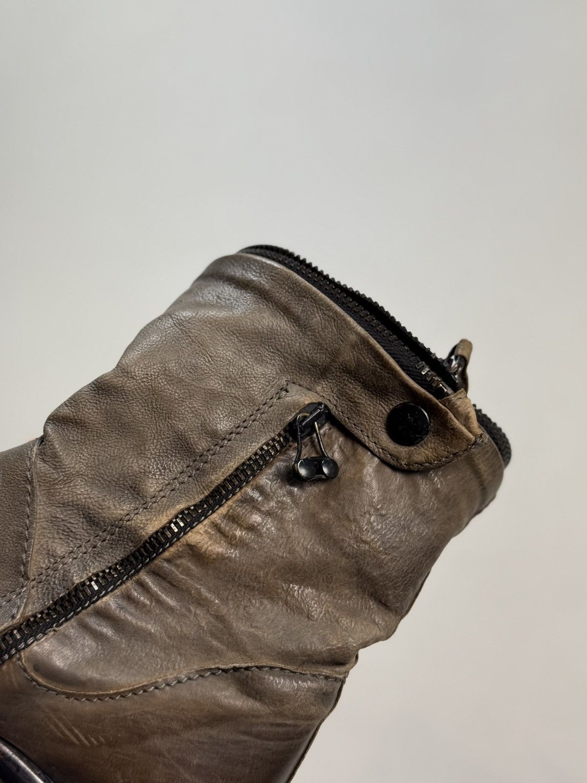 A.S.98 A.S. 98 Airstep Avant-Garde Leather Combat Boots Shoes Size US 7 / IT 37 - 22 Thumbnail