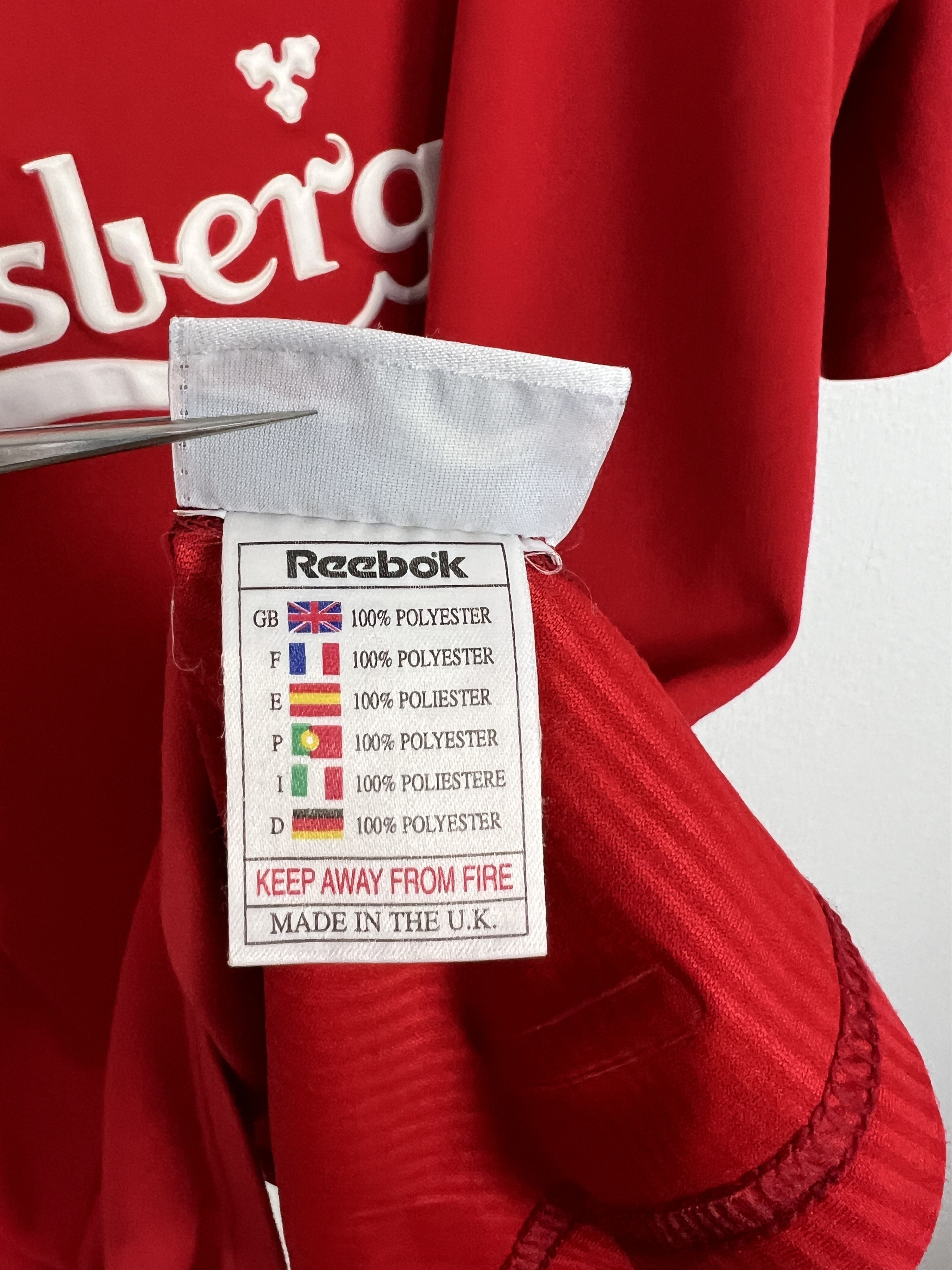 Reebok Liverpool Home football shirt 2002 Soccer Reebok Jersey Mens Size US XXL / EU 58 / 5 - 11 Thumbnail