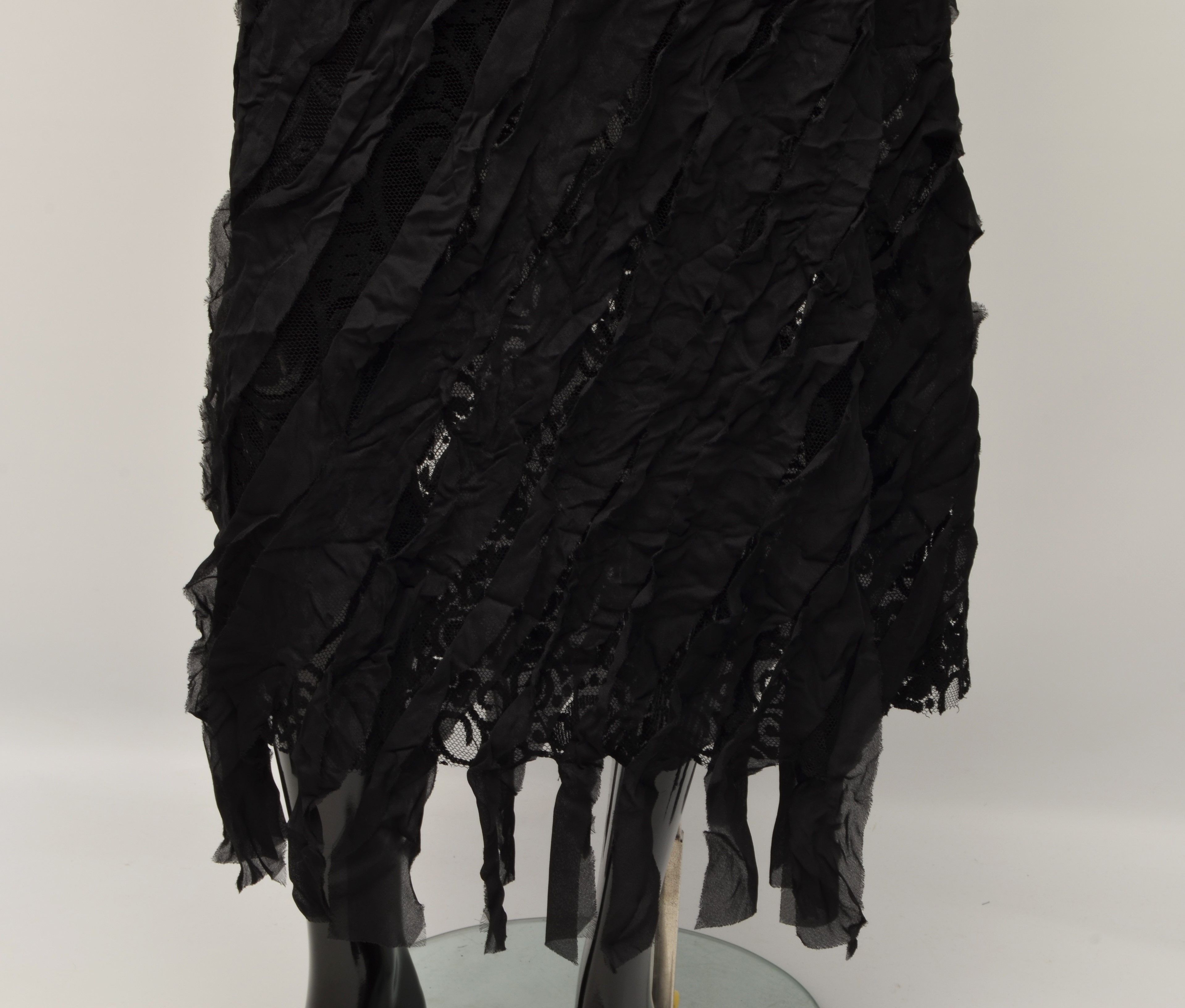 Pinko Vintage Rare PINKO Goth Grunge Sexy Skirt Size 26" / US 2 / IT 38 - 3 Thumbnail