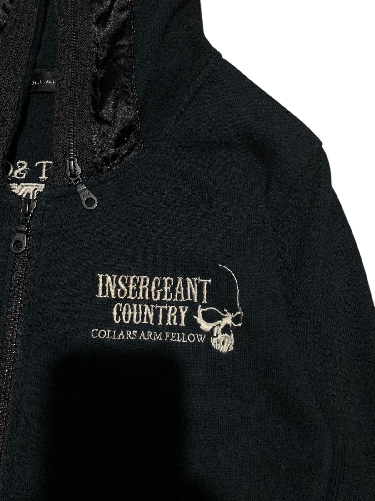 If Six Was Nine × Japanese Brand × Le Grande Bleu (L.G.B.) 1967 Collars hidden poem skull multi zip hoodie punk style Size US M / EU 48-50 / 2 - 9 Thumbnail