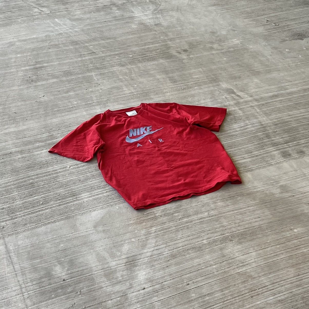 Vintage Nike Big Logo Vintage Red T-Shirt Size US L / EU 52-54 / 3 - 3 Thumbnail