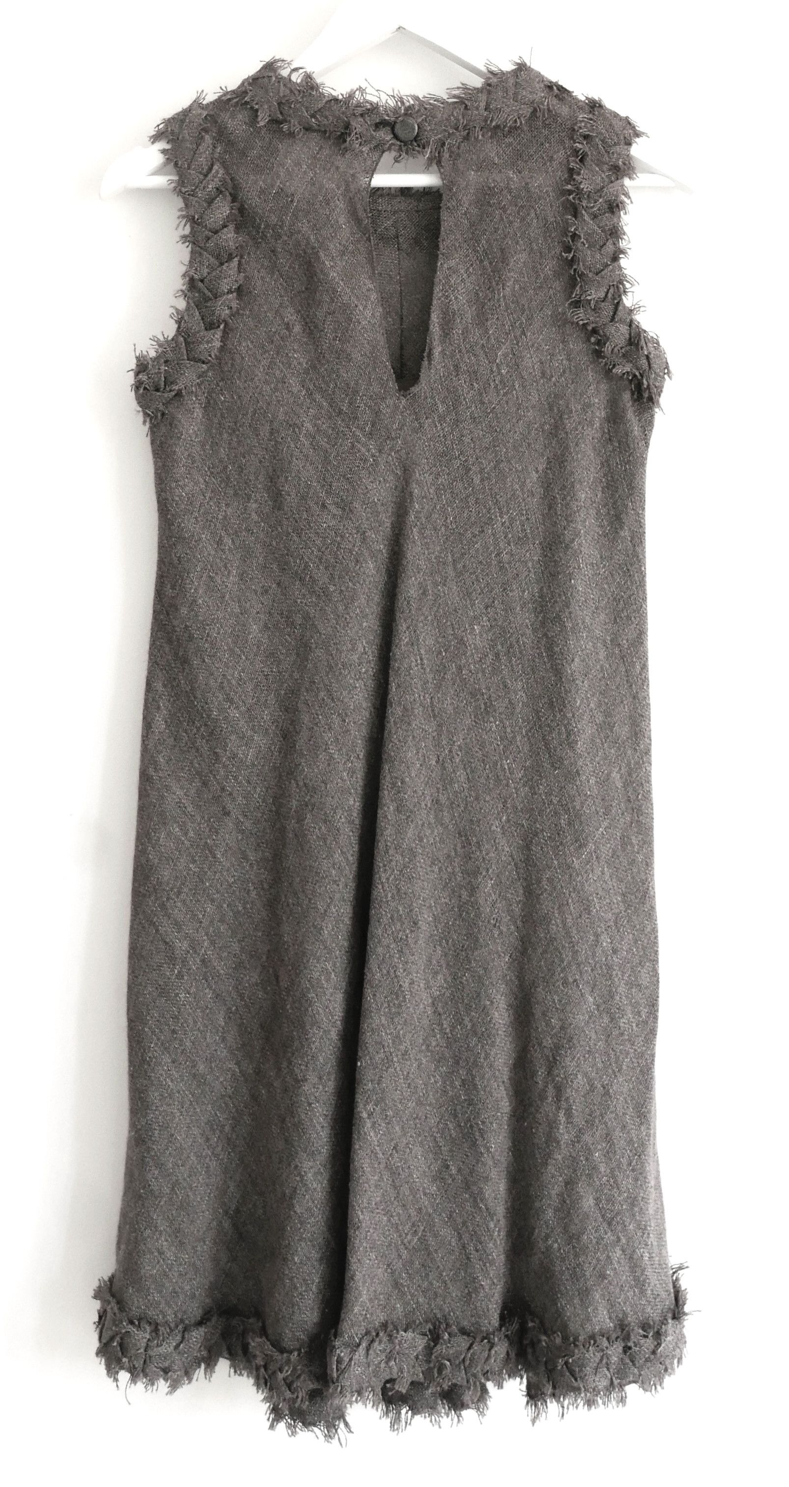 Chanel Chanel Fall 2010 Origami Trim Linen & Alpaca Dress Size XS / US 0-2 / IT 36-38 - 4 Thumbnail