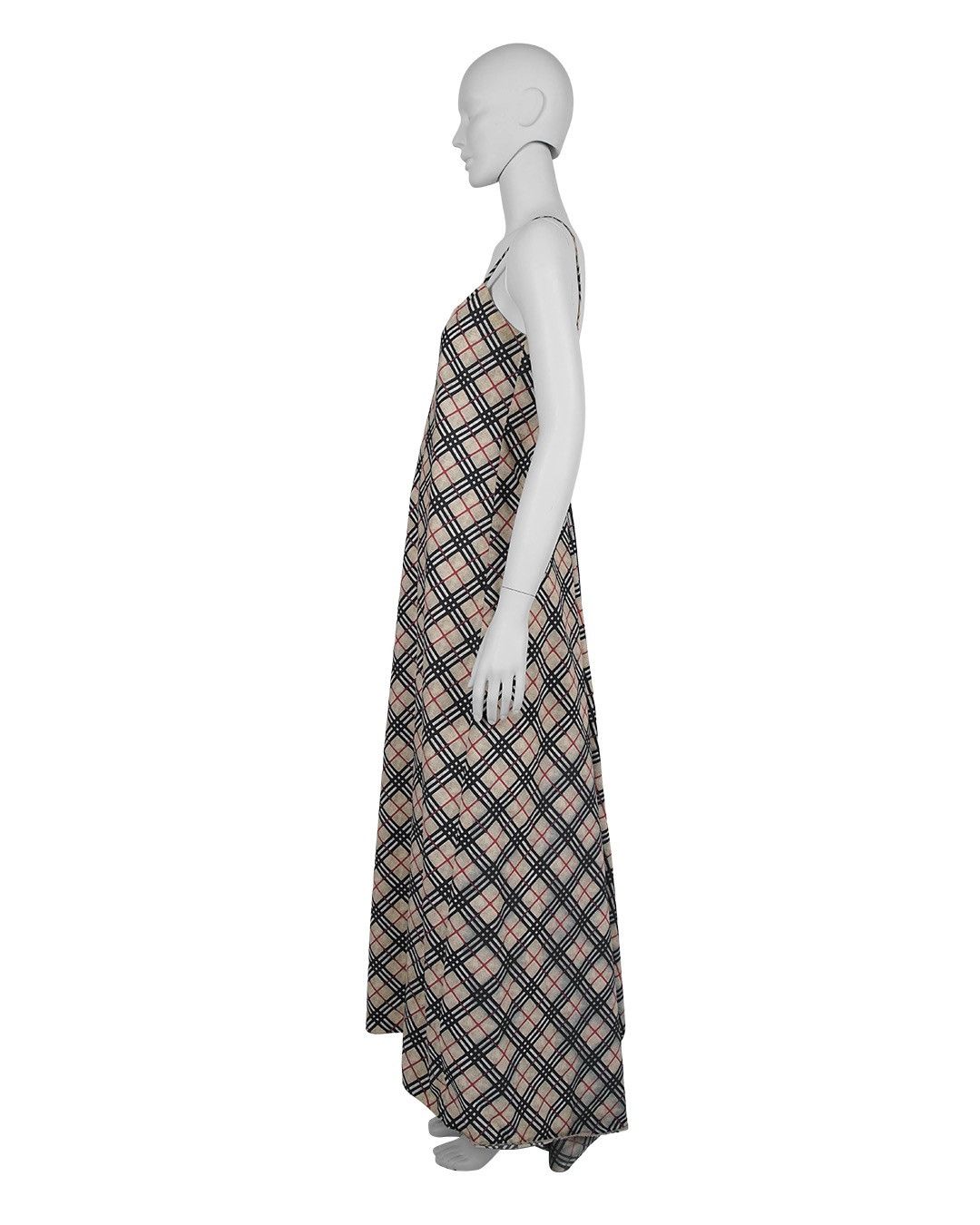 Burberry Burberry Prorsum S/S2000 Maxi Dress Gathered Back Size M / US 6-8 / IT 42-44 - 3 Thumbnail